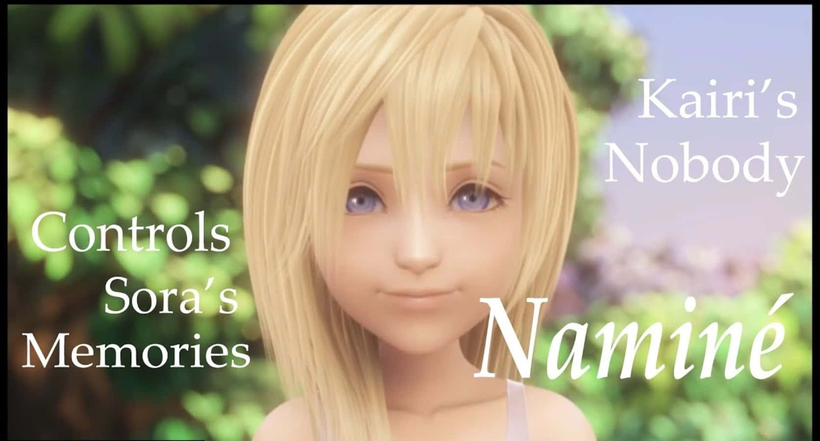 Kingdom Hearts, Namine, sunlit garden, HD Desktop Wallpaper