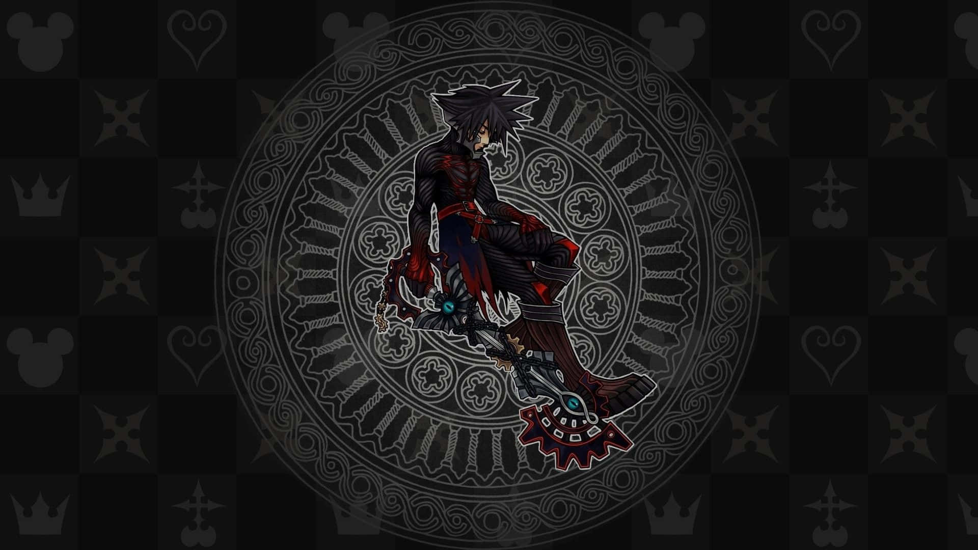 Kingdom Hearts Organization 13, dark-haired anime character, red and black armor, Full HD Desktop Wallpaper