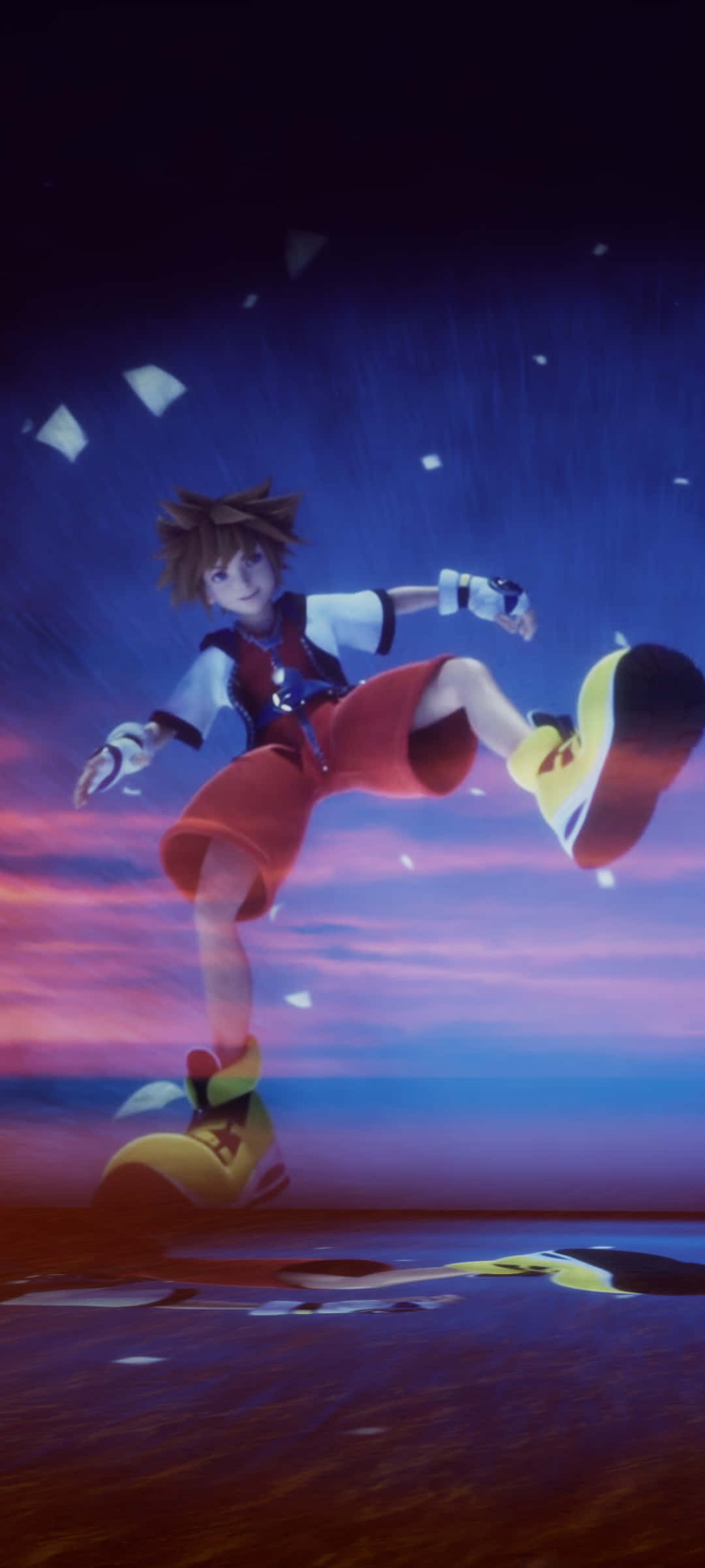 Kingdom Hearts, anime boy, red shorts, Full HD Phone Wallpaper