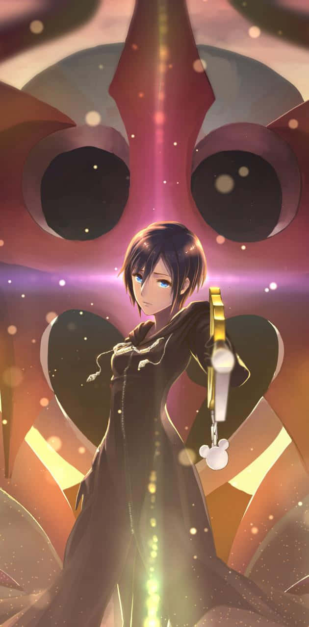 Kingdom Hearts Phone, keychain, giant stylized creature, HD Phone Wallpaper
