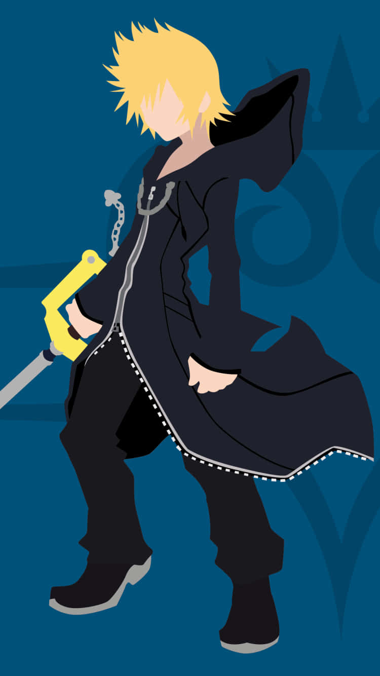 Kingdom Hearts, keyblade, spiky blonde hair, HD Phone Wallpaper