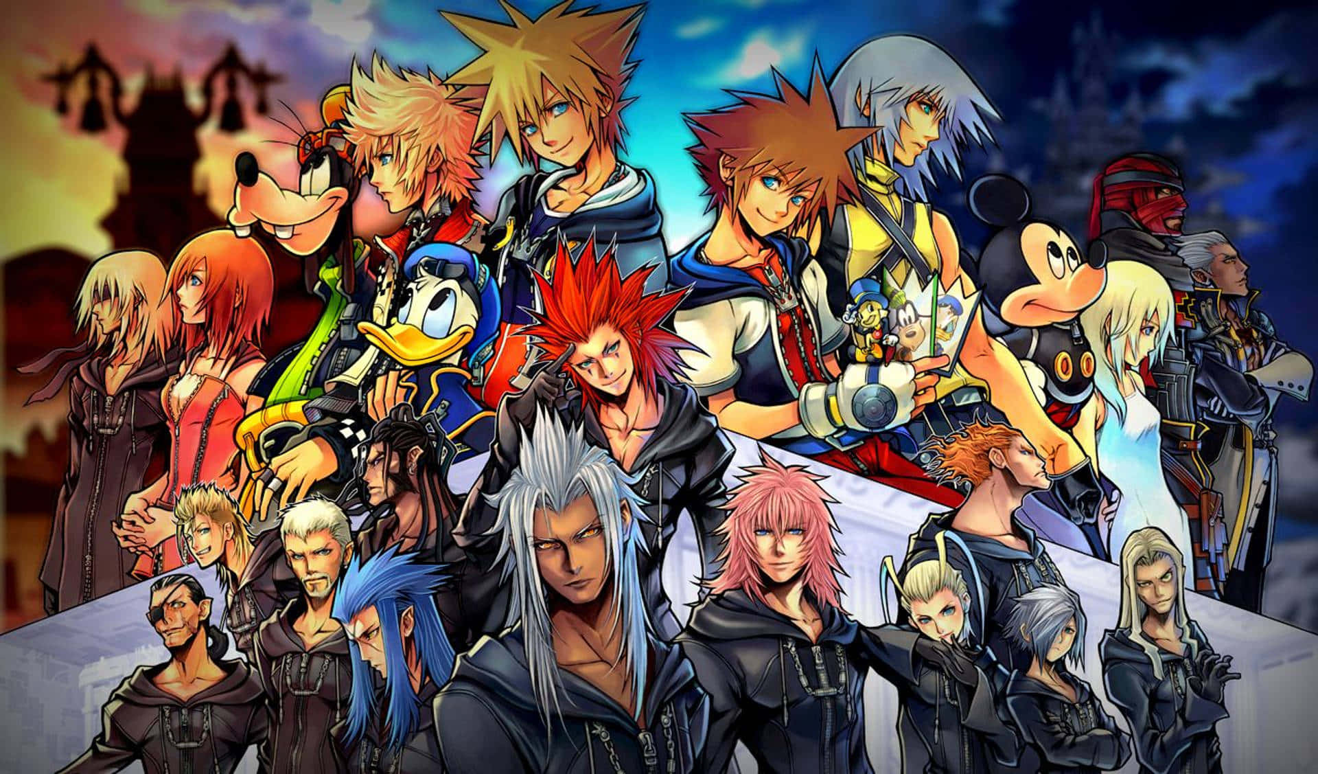 Kingdom Hearts, Roxas, twilight sky, Full HD Desktop Wallpaper