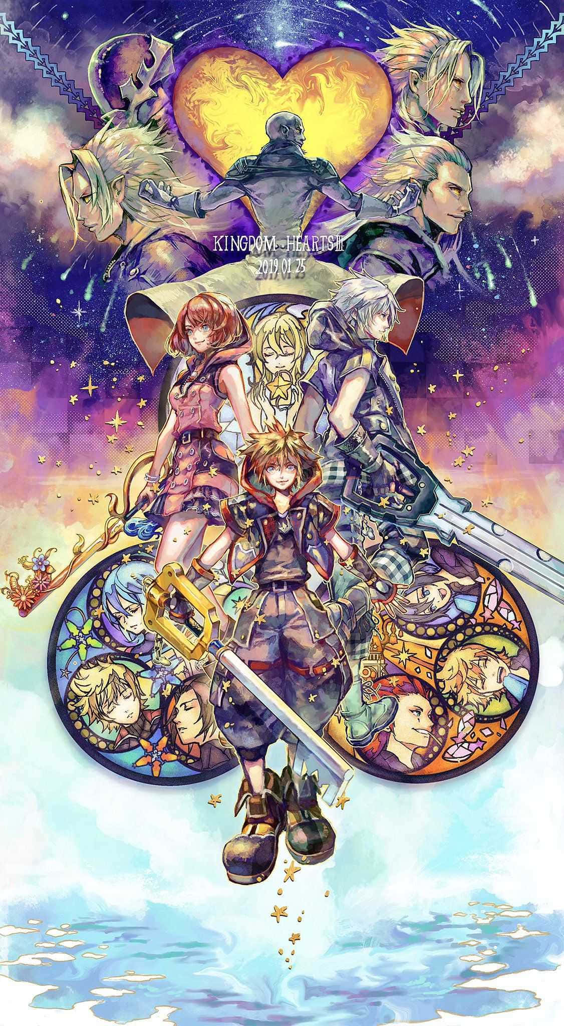 Kingdom Hearts, Roxas, glowing heart, Full HD Phone Wallpaper