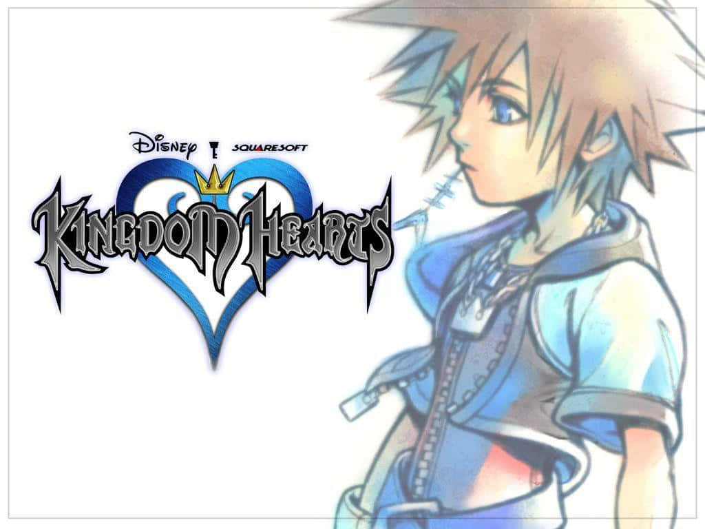 Sora, Kingdom Hearts, Kingdom Hearts logo, SD Desktop Wallpaper