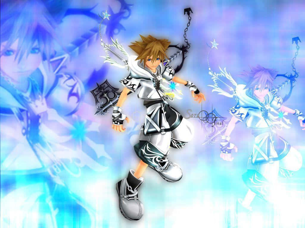 Kingdom Hearts, Sora, keyblade, SD Desktop Wallpaper