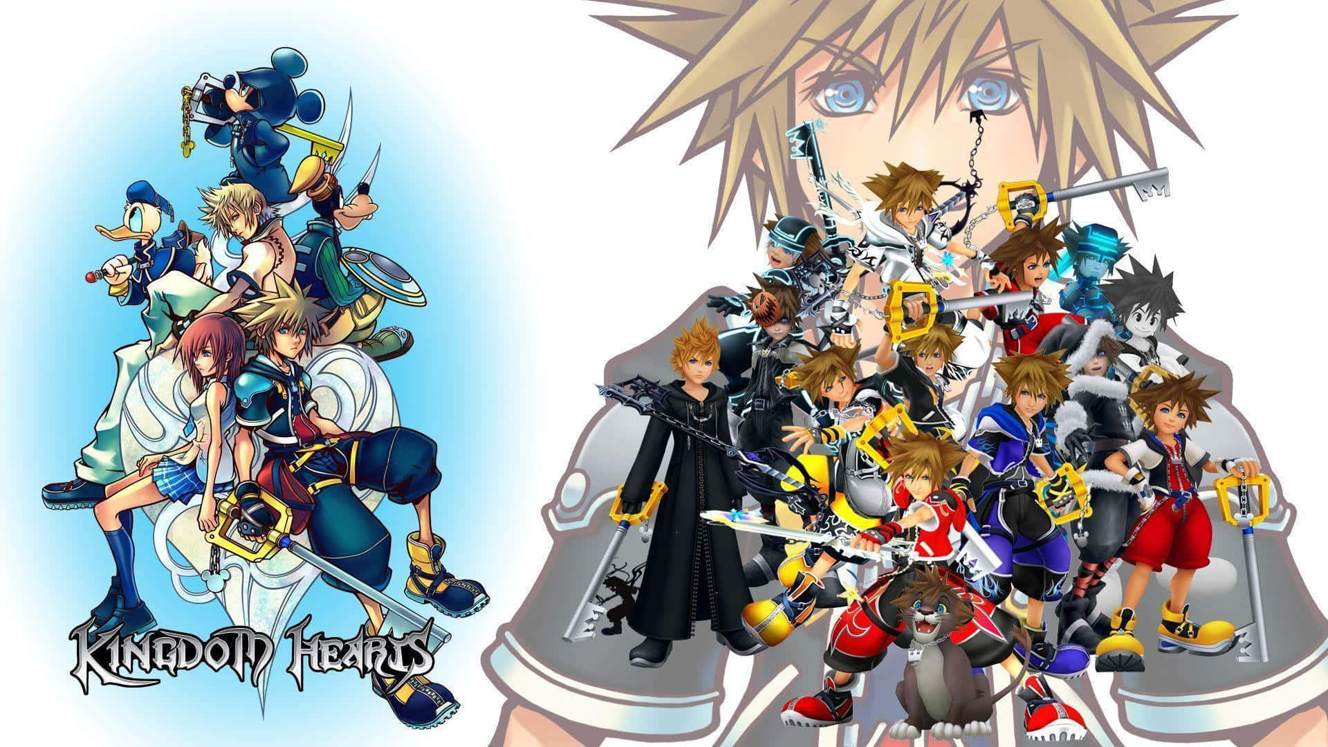 Kingdom Hearts, Sora, keyblades, Full HD Desktop Wallpaper