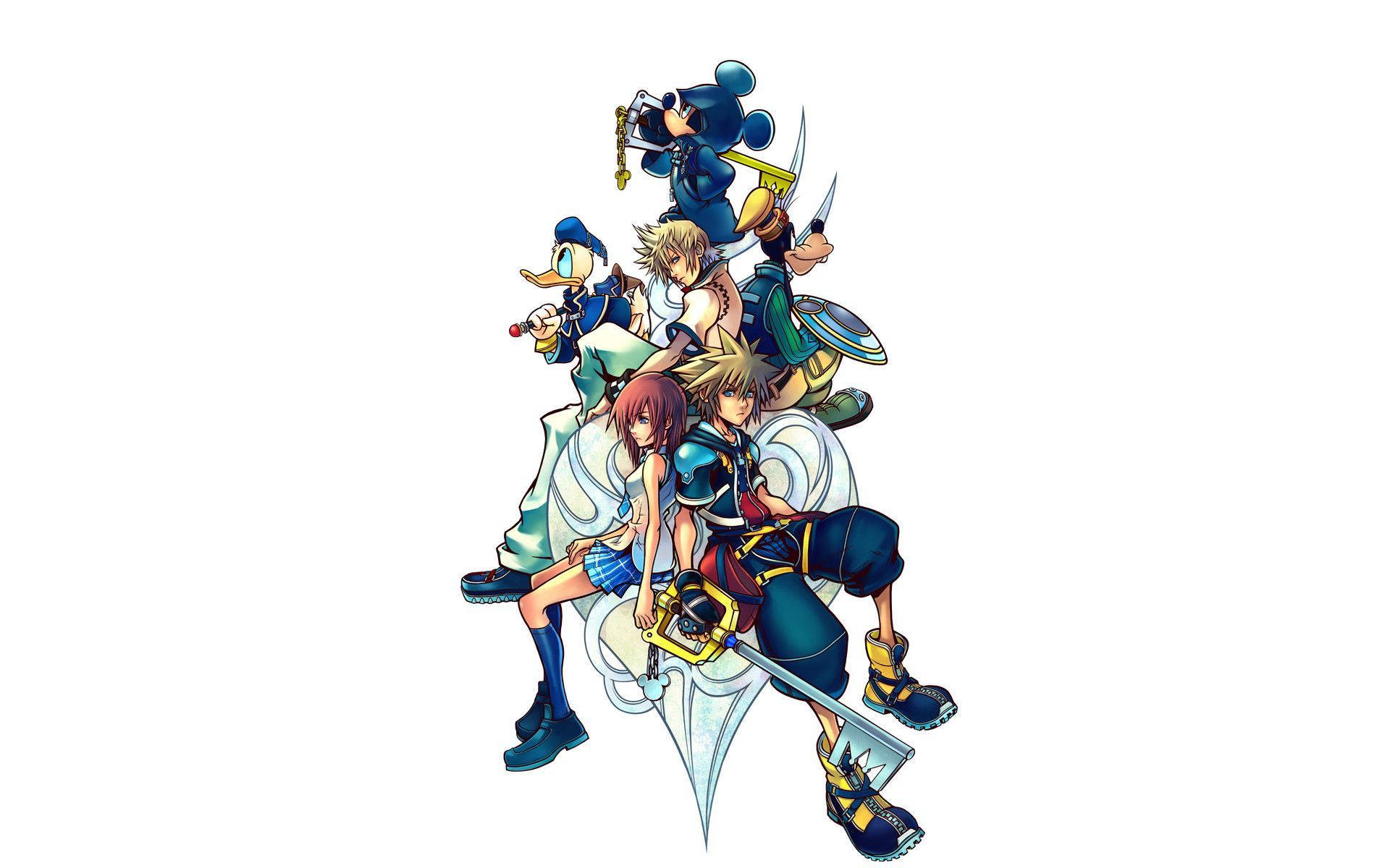 Sora, Kingdom Hearts, anime characters, Full HD Desktop Wallpaper