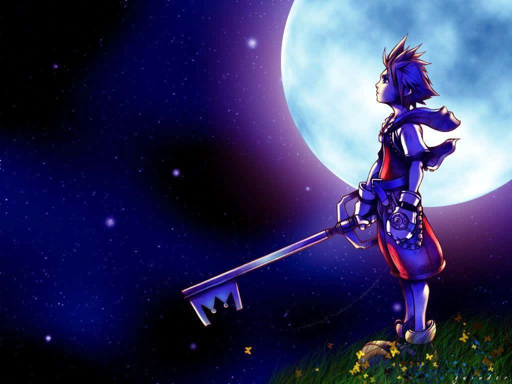 Kingdom Hearts Sora, Sora, keyblade, SD Desktop Wallpaper