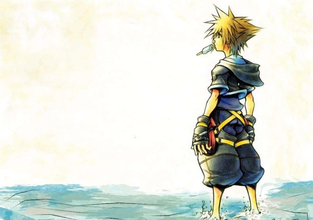Kingdom Hearts, Sora, keyblade, SD Desktop Wallpaper