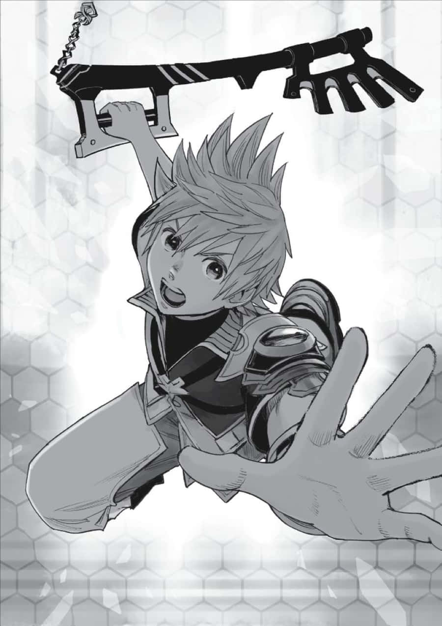 Kingdom Hearts Ventus, keyblade, spiky hair, SD Phone Wallpaper