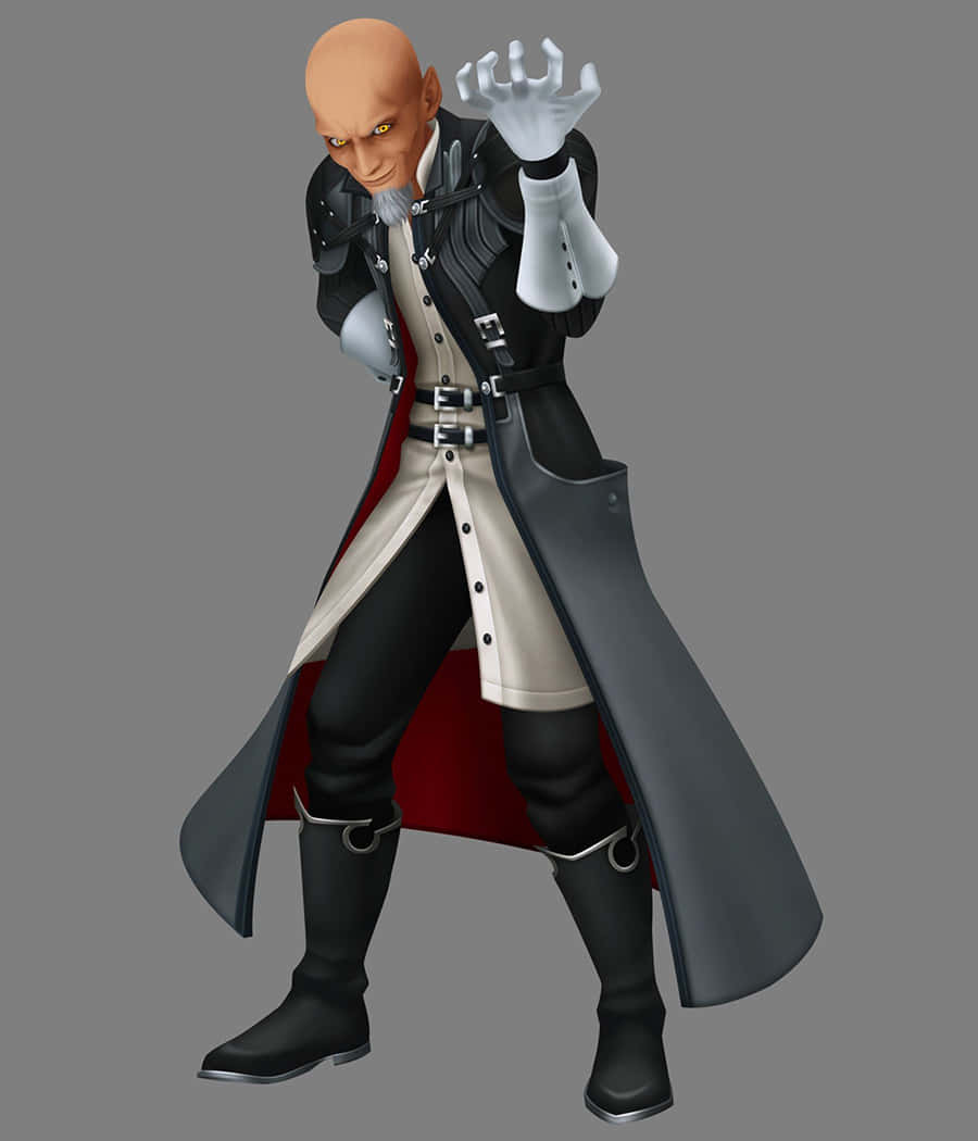 Kingdom Hearts Xehanort, bald anime villain, yellow eyes, SD Phone Wallpaper
