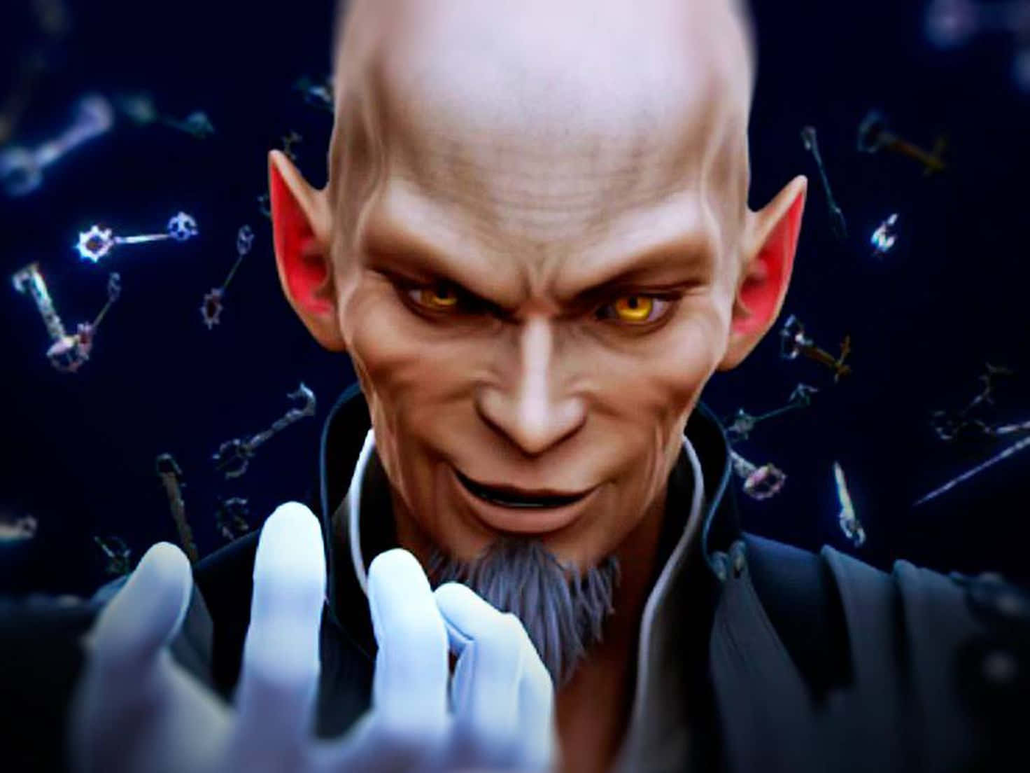 Kingdom Hearts Xehanort, Xehanort, glowing yellow eyes, HD Desktop Wallpaper