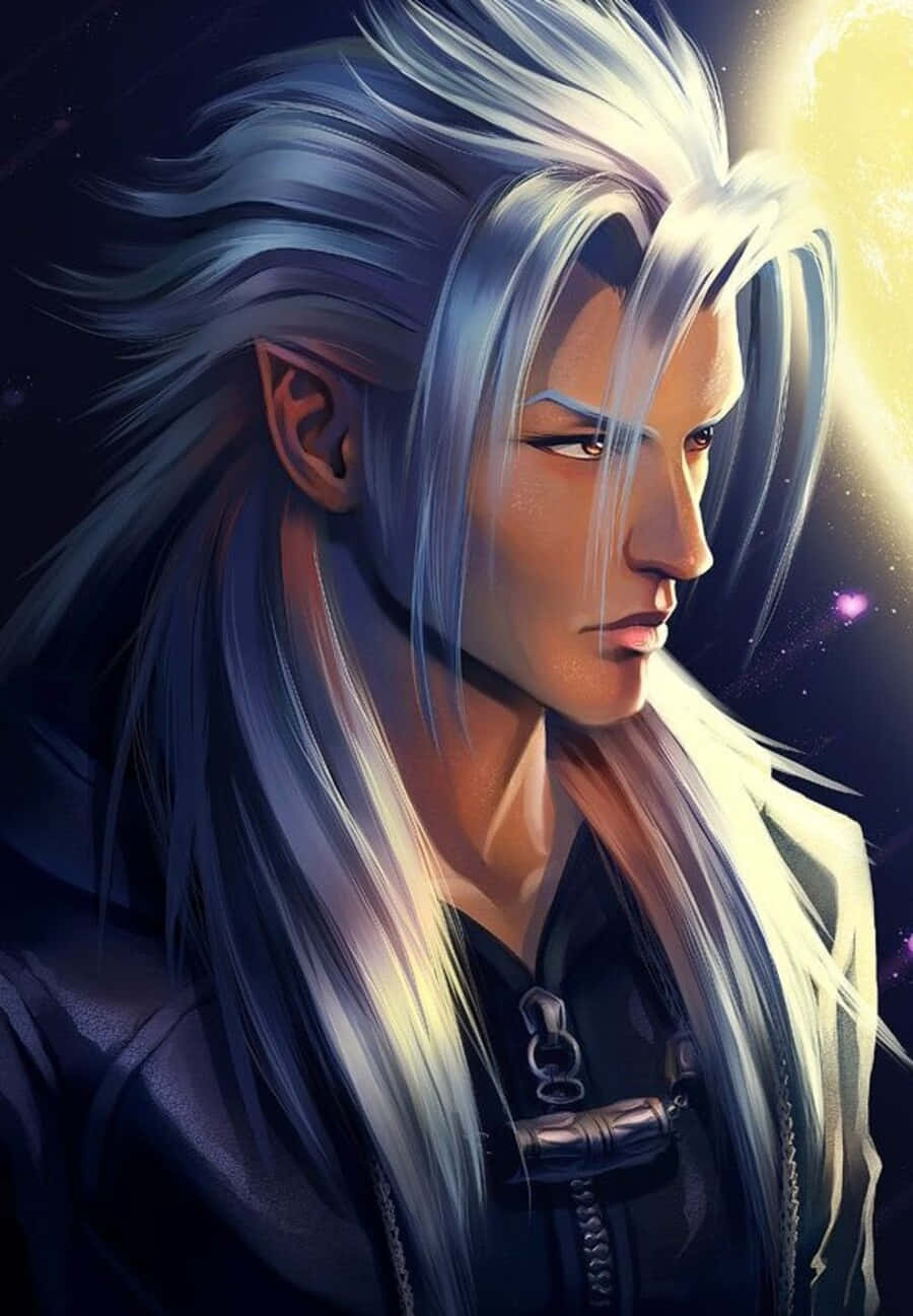 Kingdom Hearts Xemnas, Xemnas, cosmic backdrop, HD Phone Wallpaper