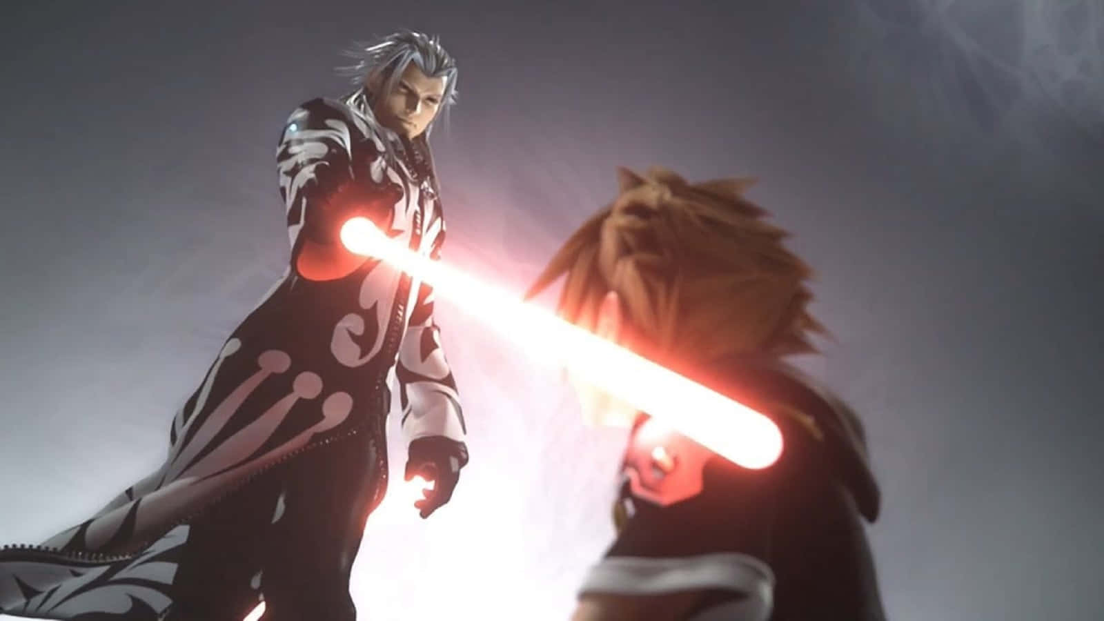Kingdom Hearts Xemnas, Xemnas, glowing red blades, HD Desktop Wallpaper