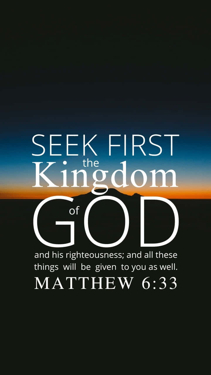 Kingdom Of God, Matthew 6:33, serene sunset, HD Phone Wallpaper