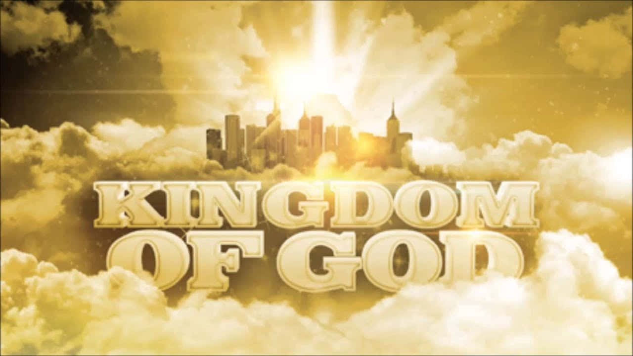 Kingdom Of God, golden city skyline, clouds, HD Desktop Wallpaper