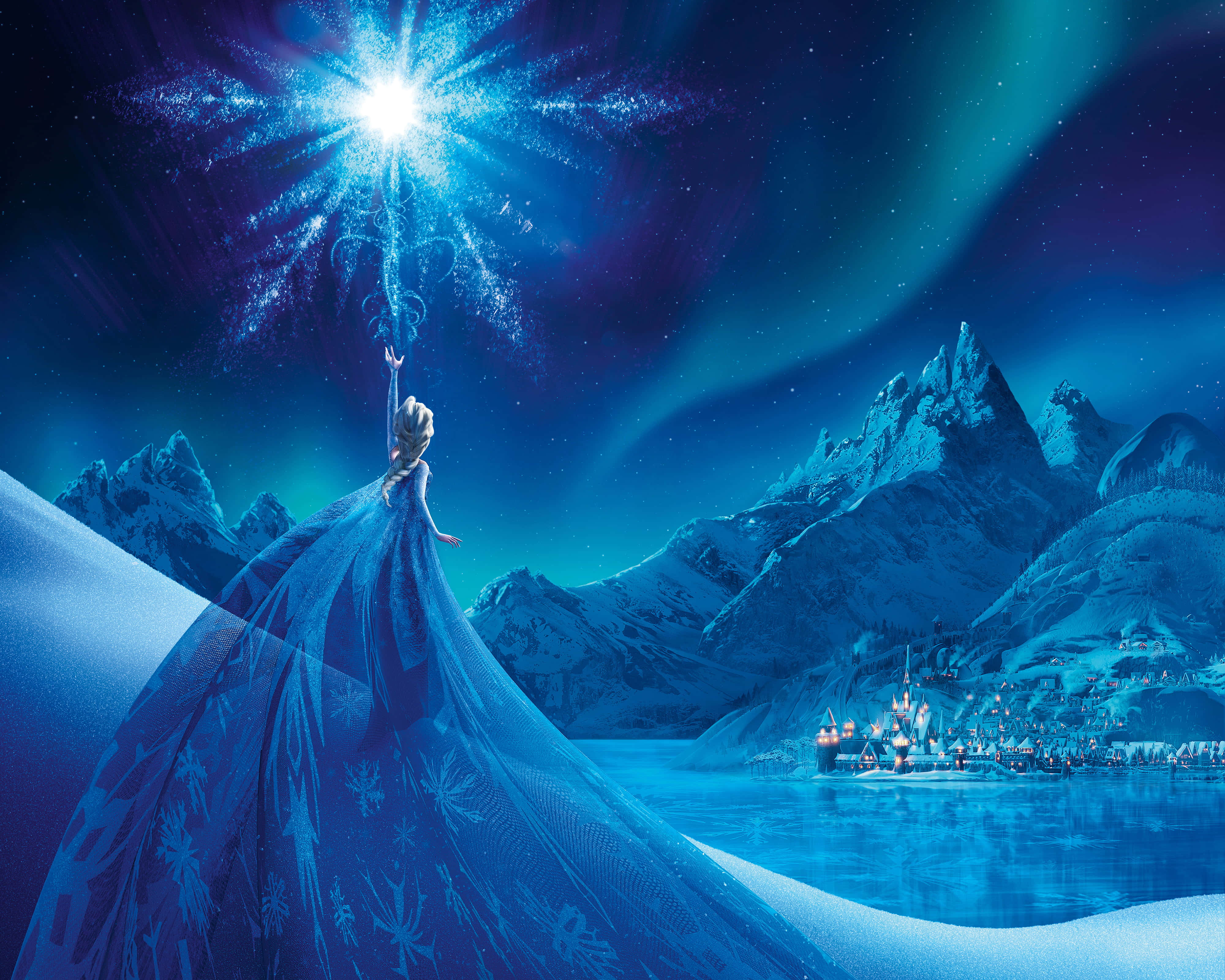 Kingdom, princess, blue gown, 4K Desktop Wallpaper