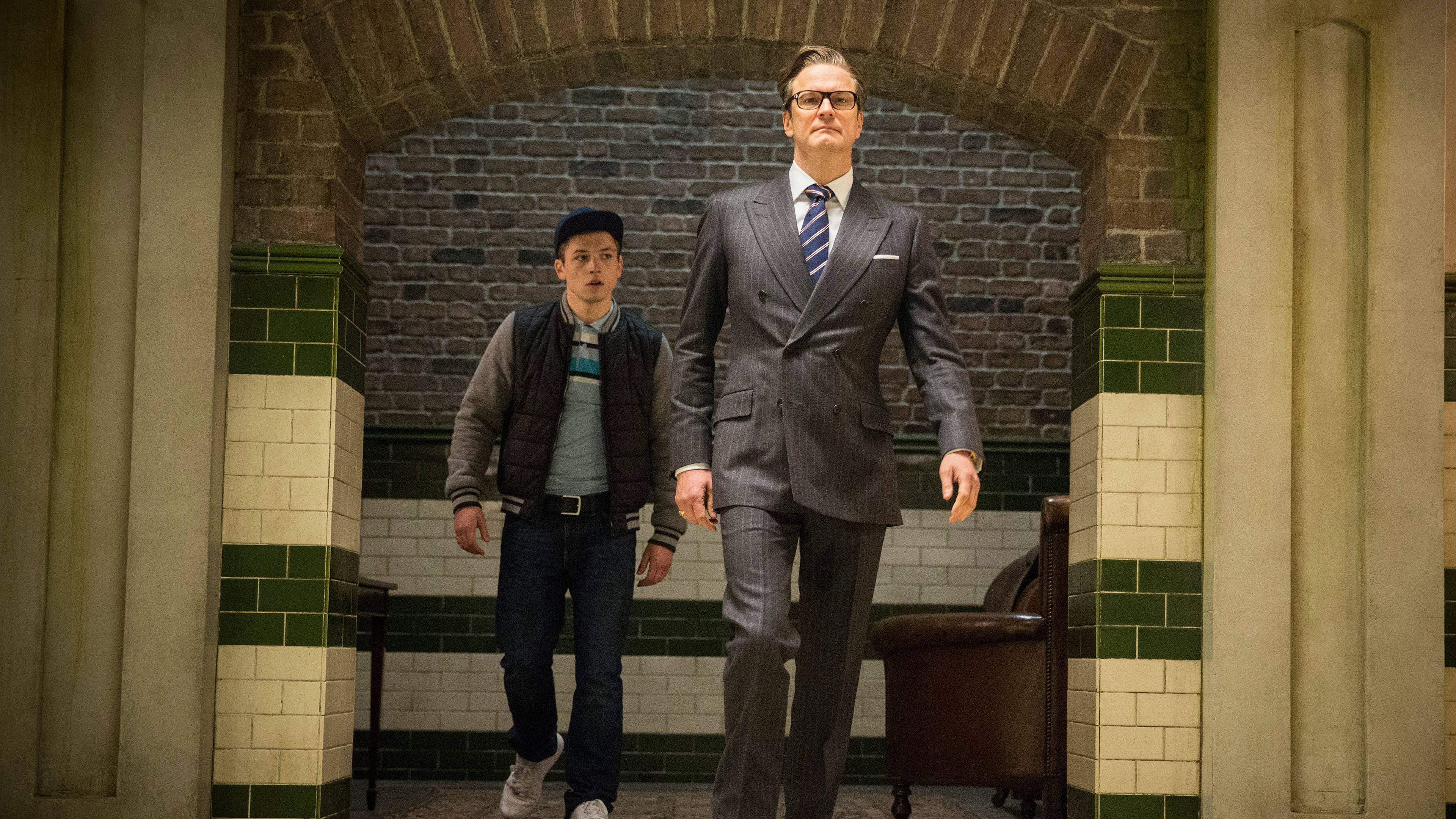 Kingsman, action comedy movie, suit, 4K Desktop Wallpaper