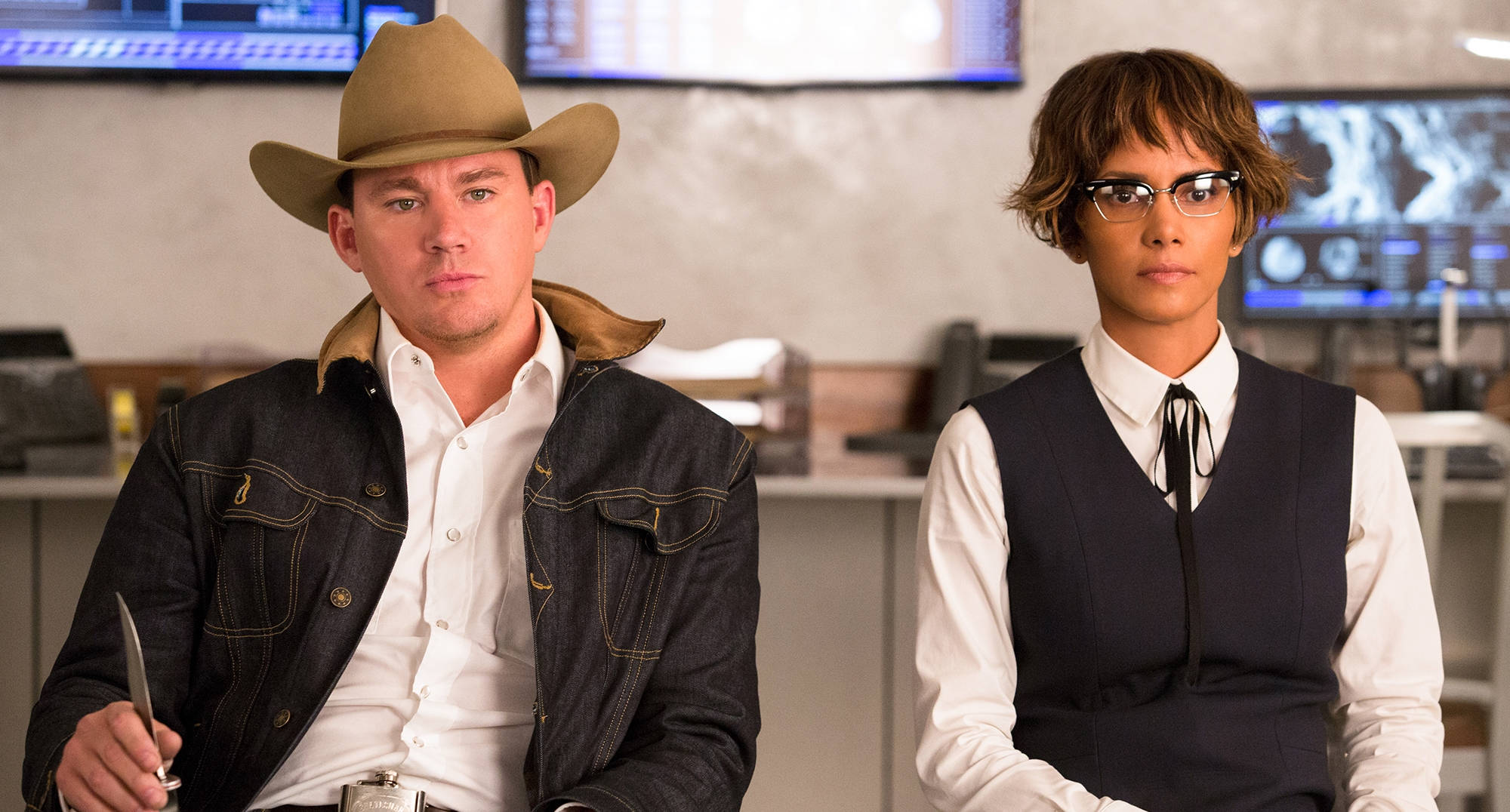 Kingsman, cowboy hat, knife, Full HD Desktop Wallpaper