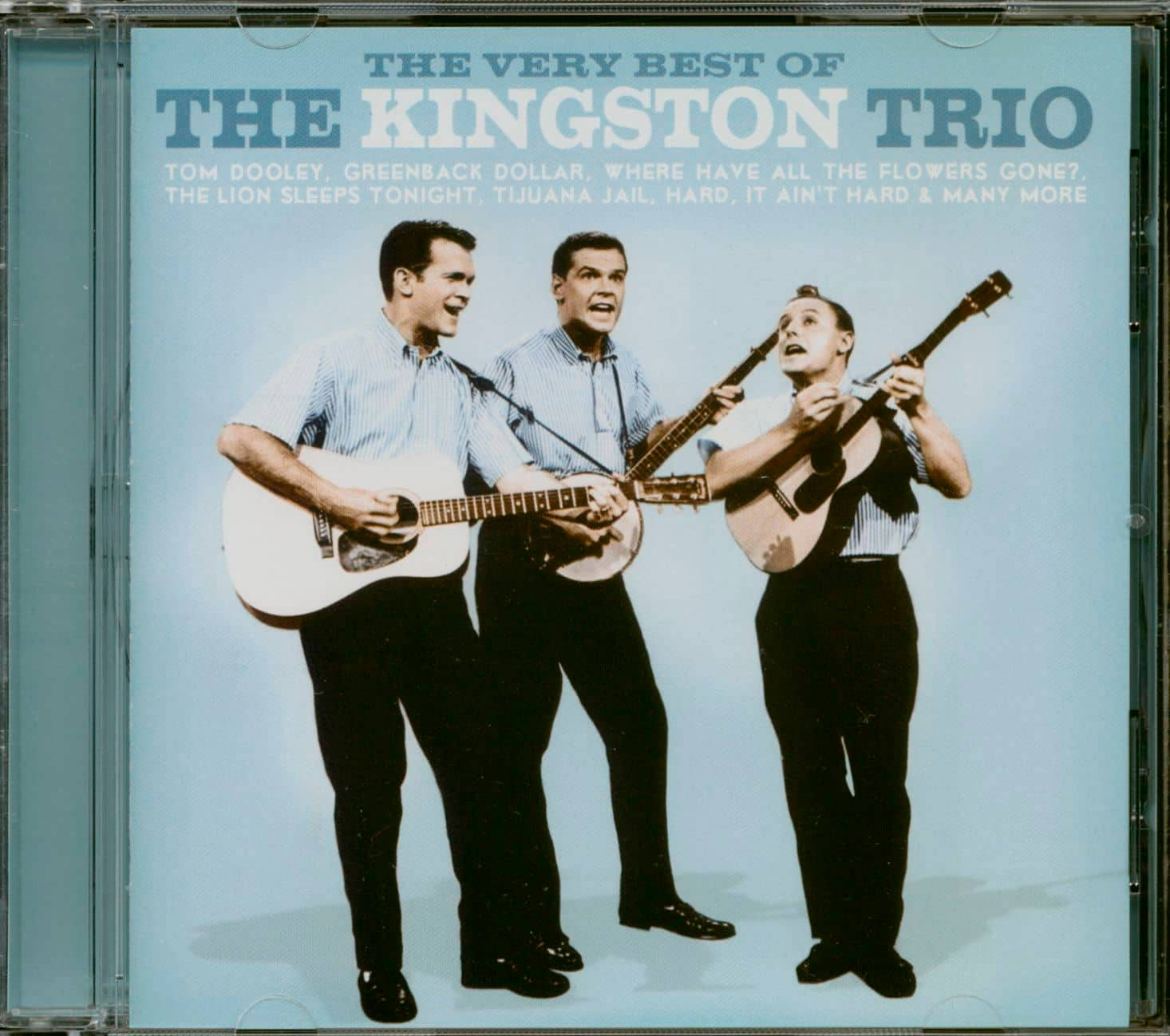 The Kingston Trio, striped shirts, acoustic guitars, HD Desktop Wallpaper