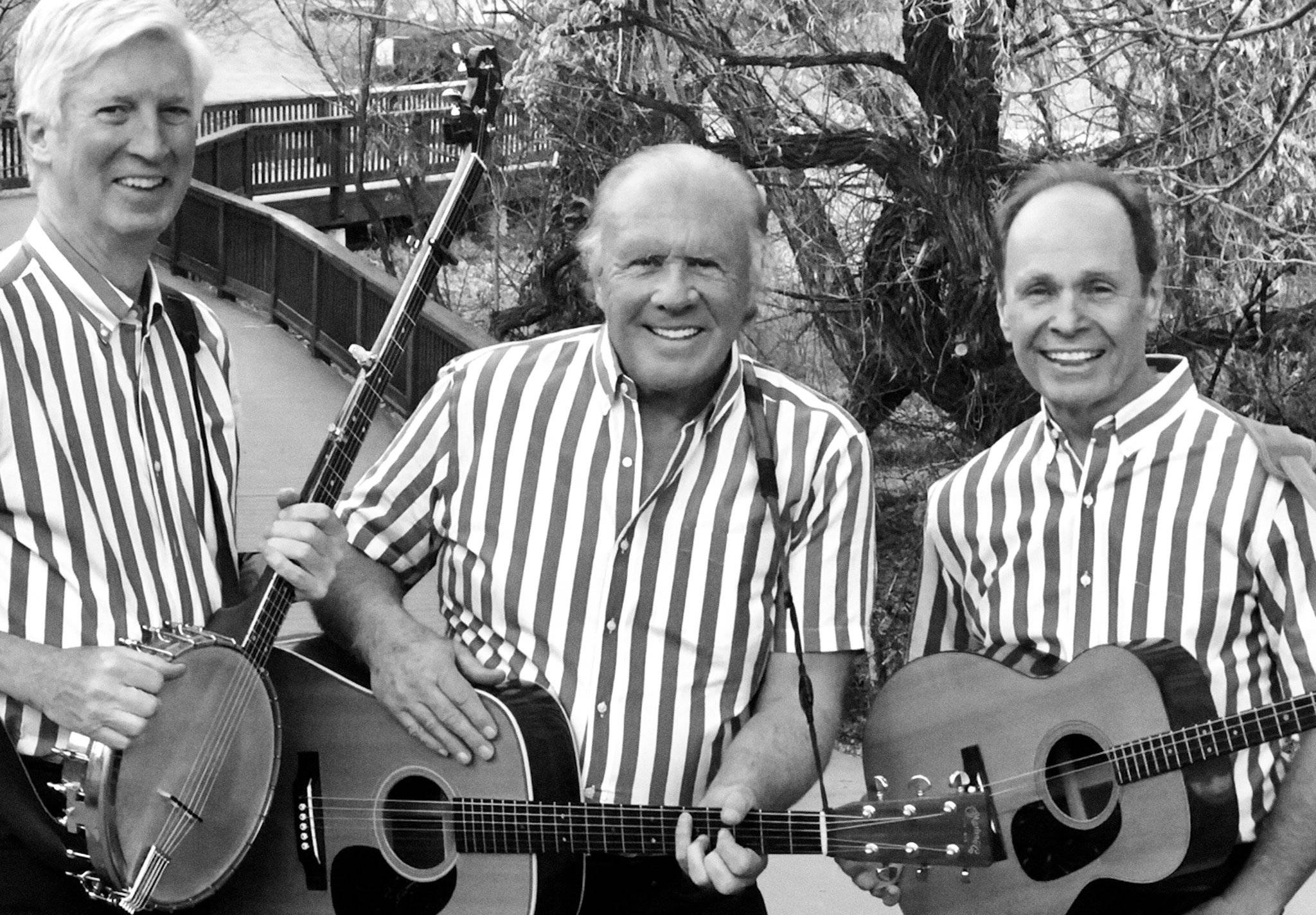 The Kingston Trio, 2019 photoshoot, striped shirts, Full HD Desktop Wallpaper
