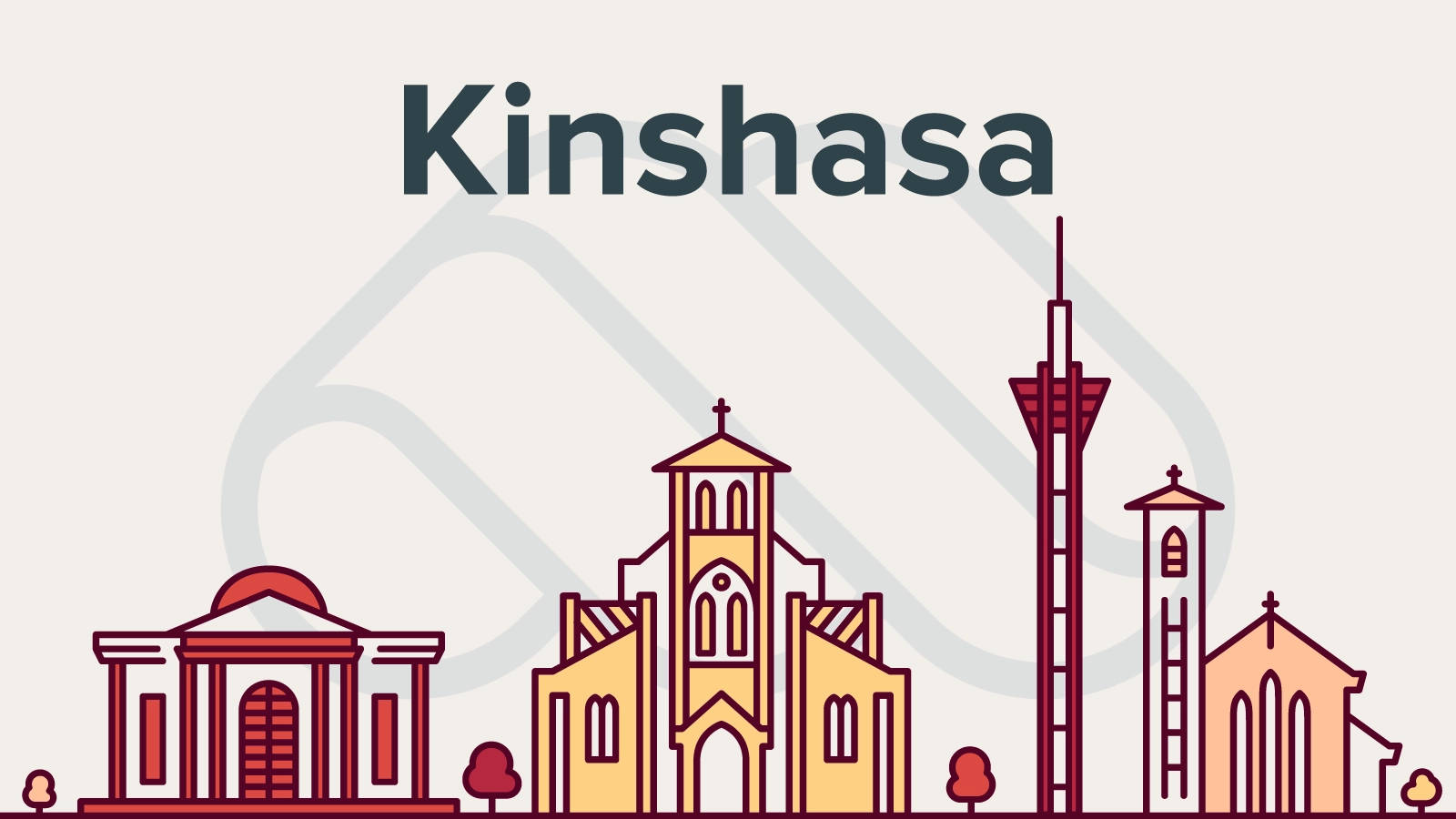 Kinshasa, skyline, iconic buildings, HD Desktop Wallpaper