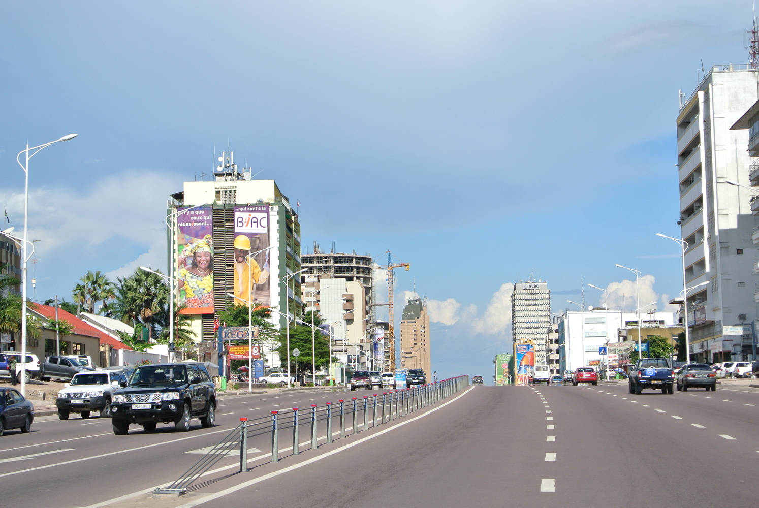 Kinshasa, city road, urban street, HD Desktop Wallpaper