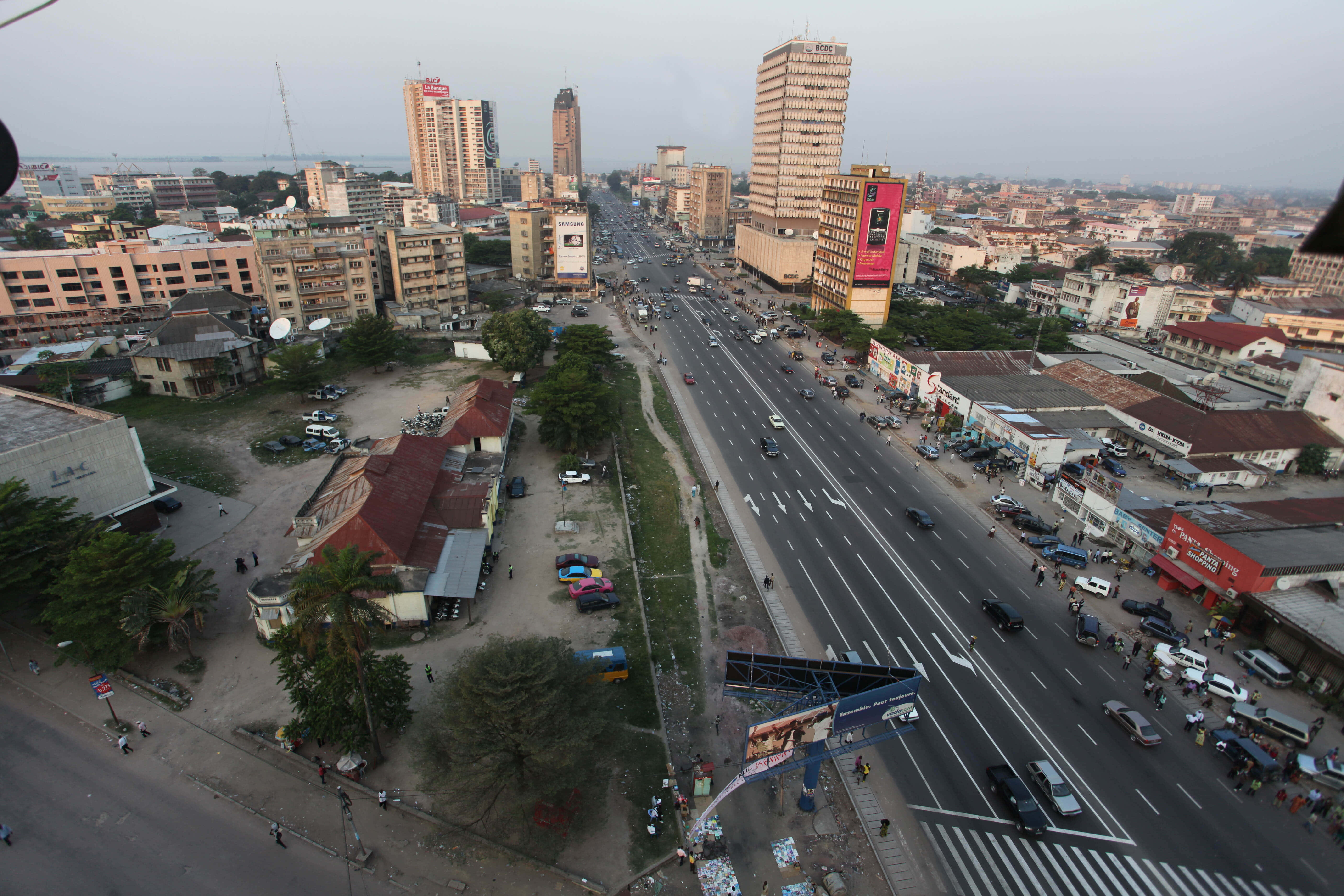 Kinshasa, urban landscape, dusk, 5K Desktop Wallpaper