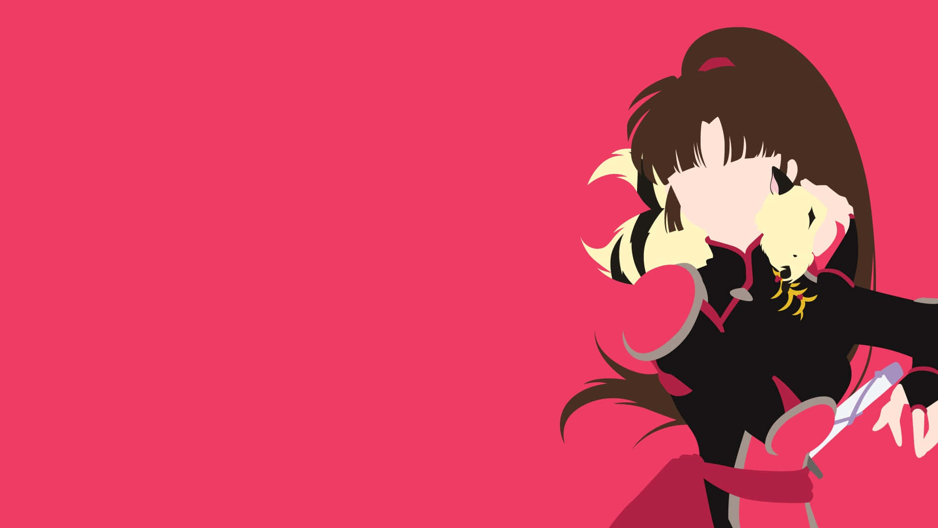 Kirara, brown hair, yellow accents, Full HD Desktop Wallpaper