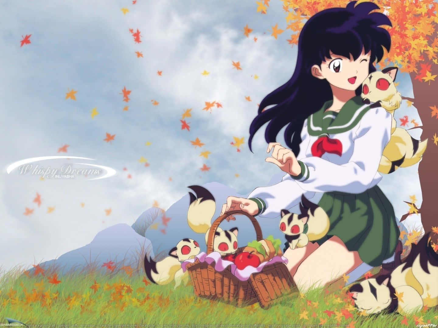 Kirara, anime girl, school uniform, HD Desktop Wallpaper