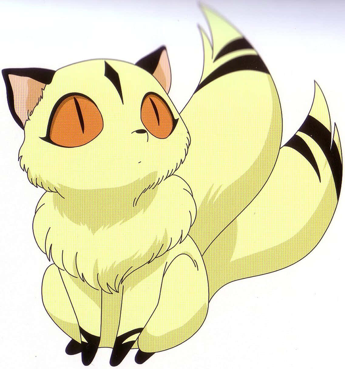 Kirara, pale yellow, orange eyes, SD Phone Wallpaper