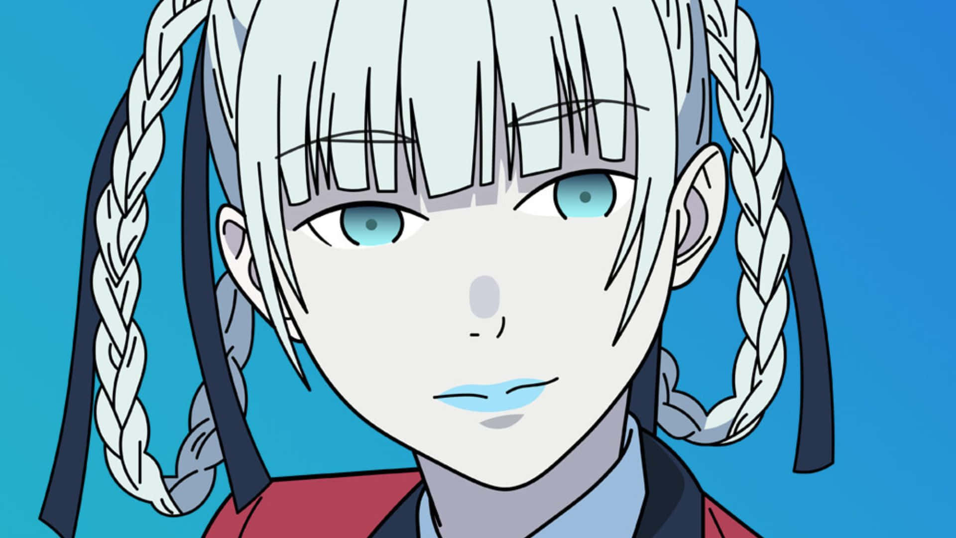 Kirari Momobami, silver braided hair, blue eyes, Full HD Desktop Wallpaper