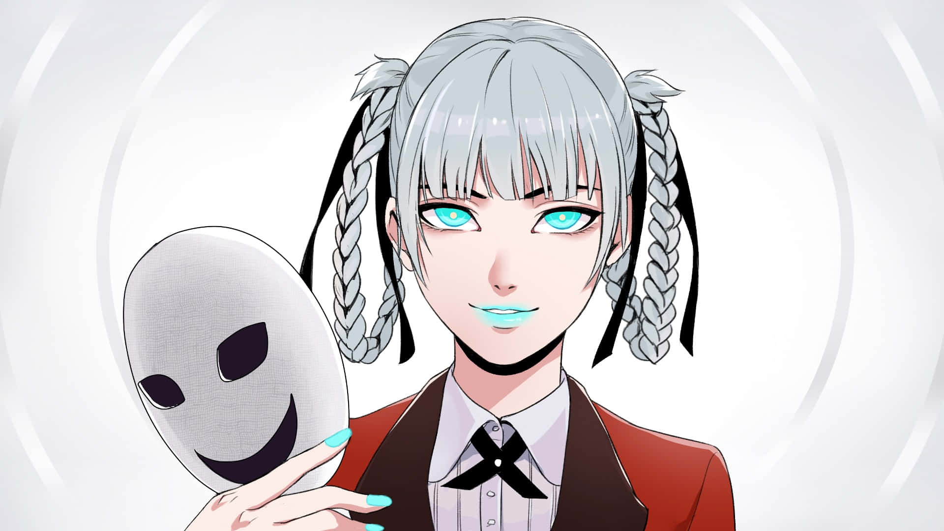 Kirari Momobami, silver-haired, braids, Full HD Desktop Wallpaper