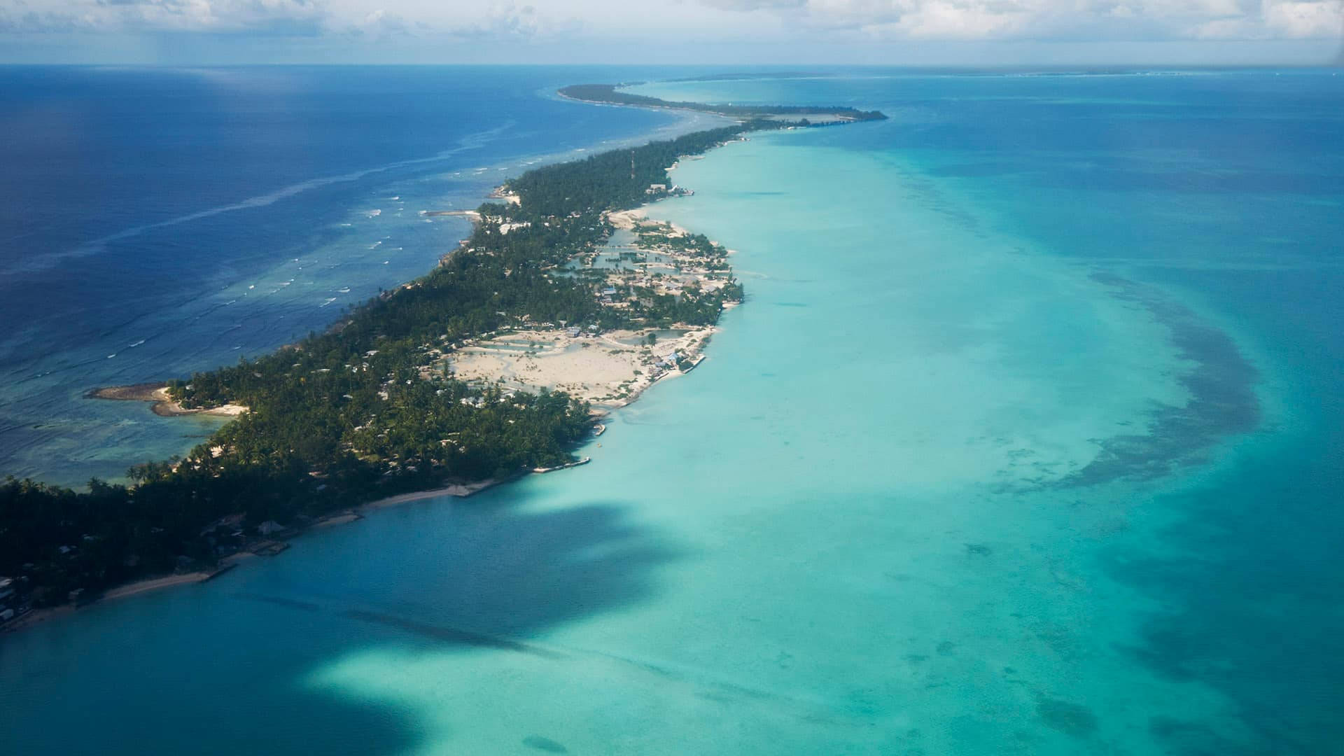 Kiribati, tropical island, white sand beaches, Full HD Desktop Wallpaper