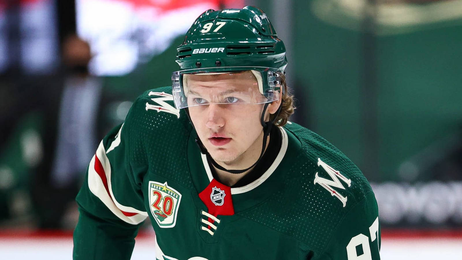 Kirill Kaprizov, green gear, number 97, HD Desktop Wallpaper