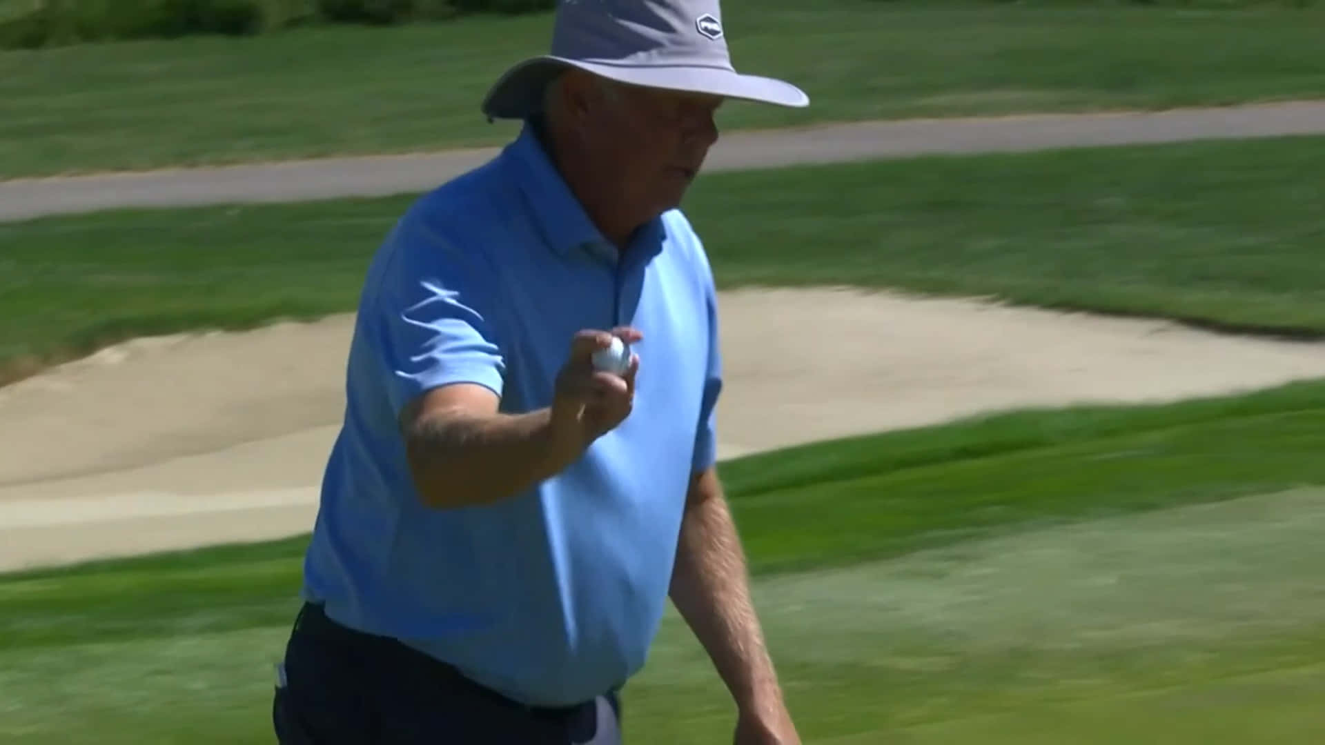 Kirk Triplett, golf course, blue shirt, Full HD Desktop Wallpaper