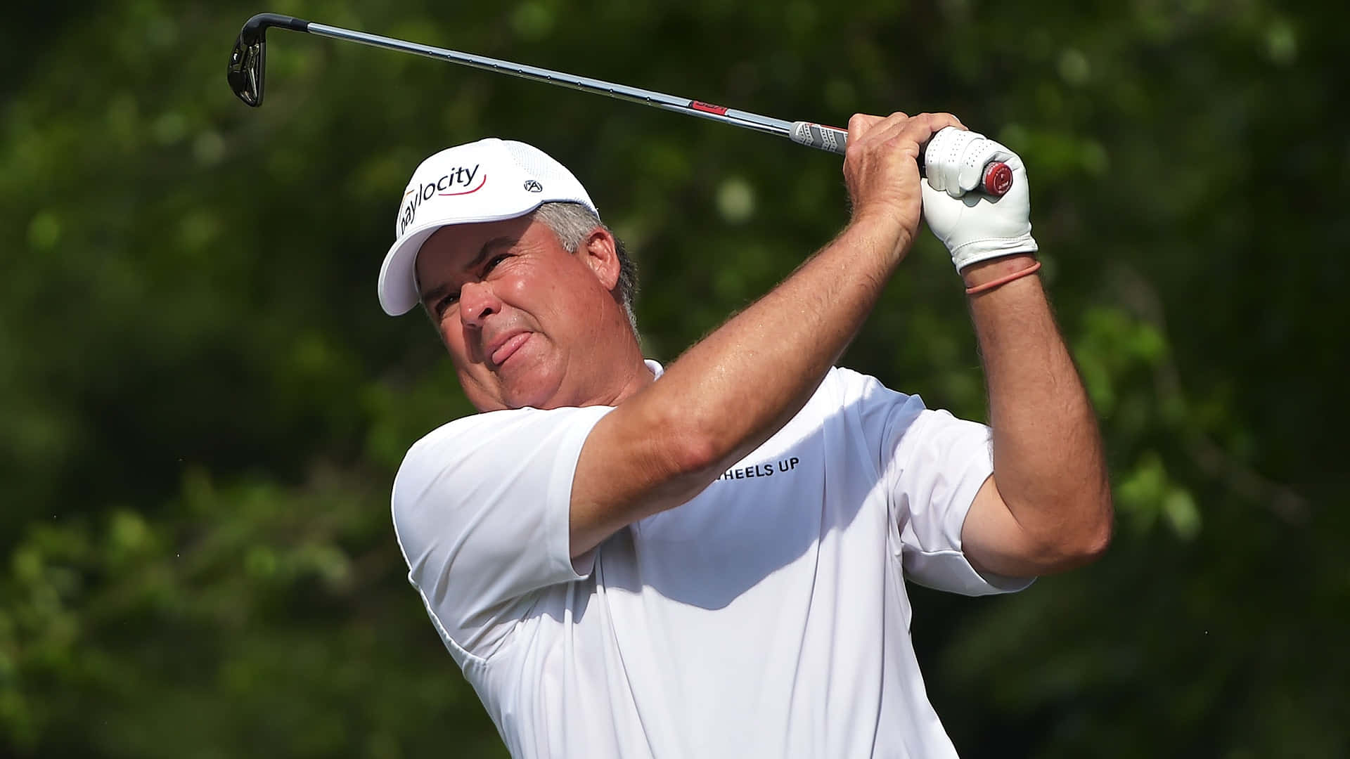 Kirk Triplett, white, swing, Full HD Desktop Wallpaper