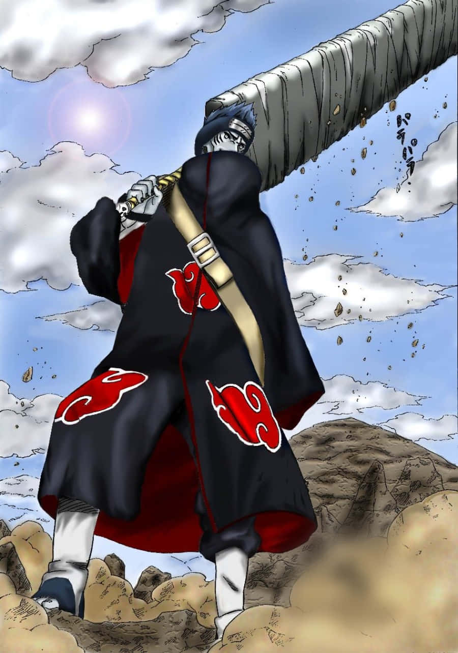 Kisame, Sky Blue Concept Art, black cloak, HD Phone Wallpaper