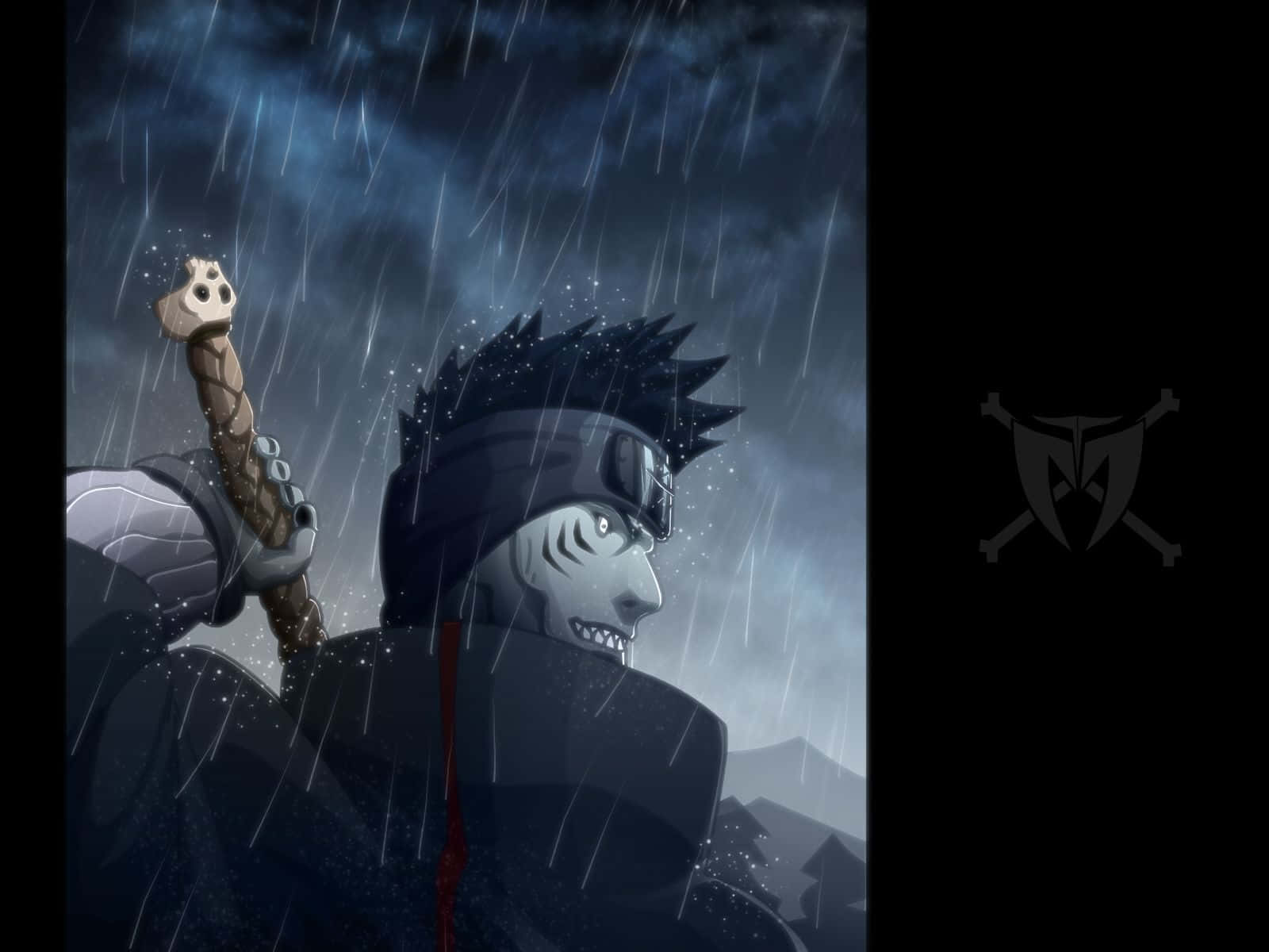 Kisame, Dark Grey Clouds, Rain, HD Desktop Wallpaper