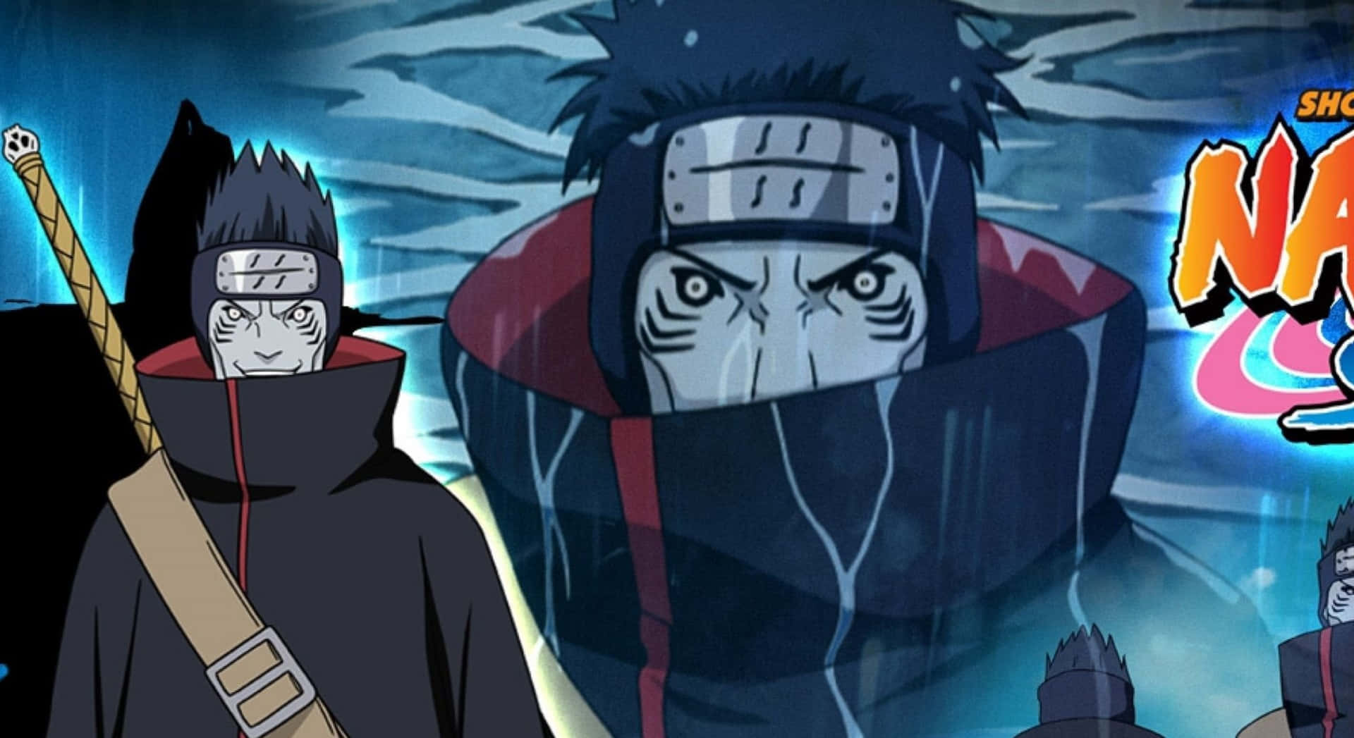 Kisame, anime characters, dark cloaks, Full HD Desktop Wallpaper