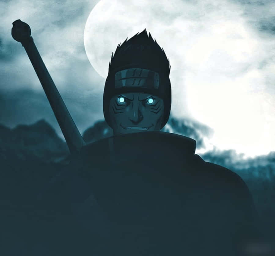 Kisame, glowing blue eyes, headband, SD Desktop Wallpaper