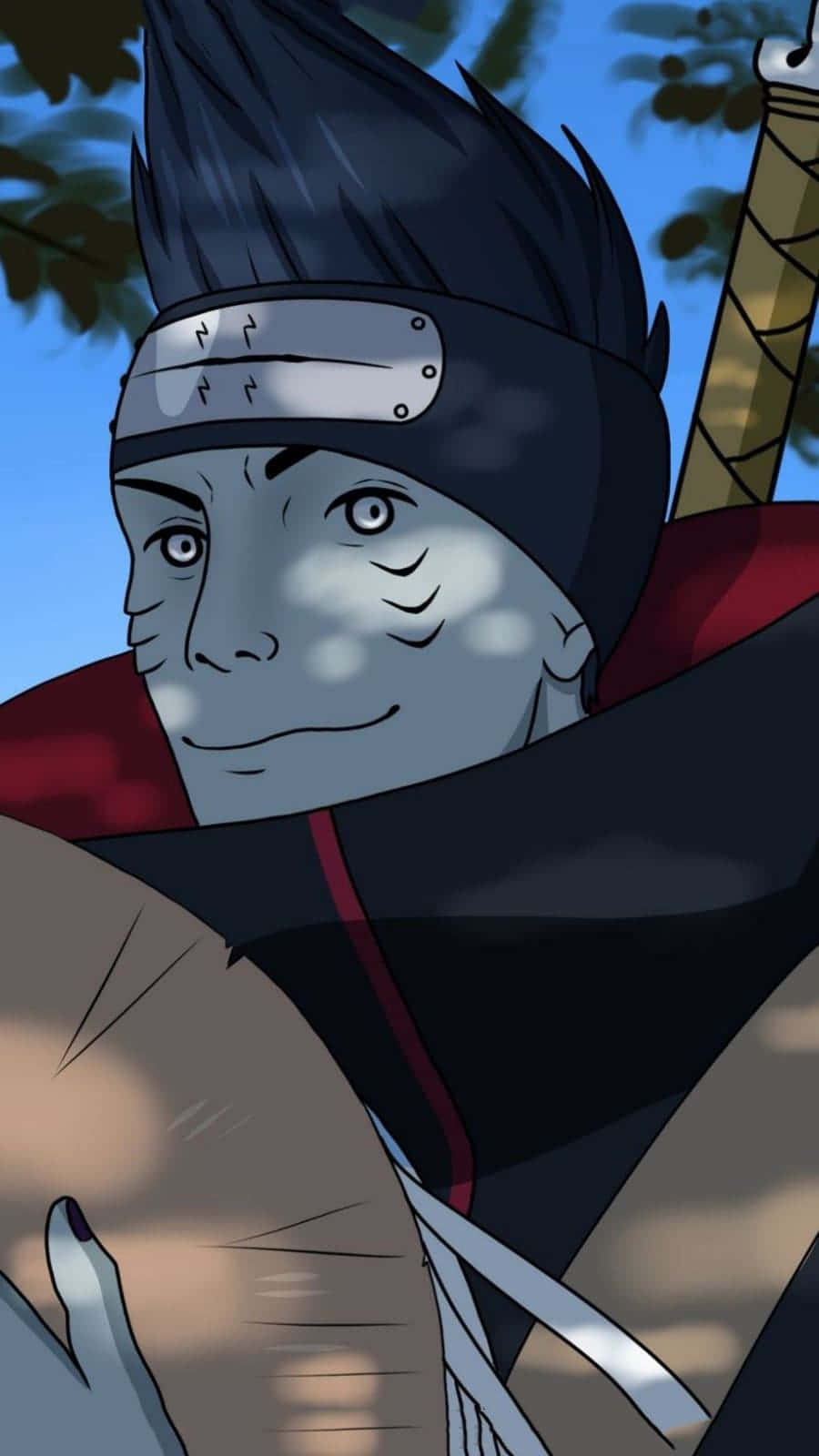 Kisame, ninja, spiky black hair, HD Phone Wallpaper