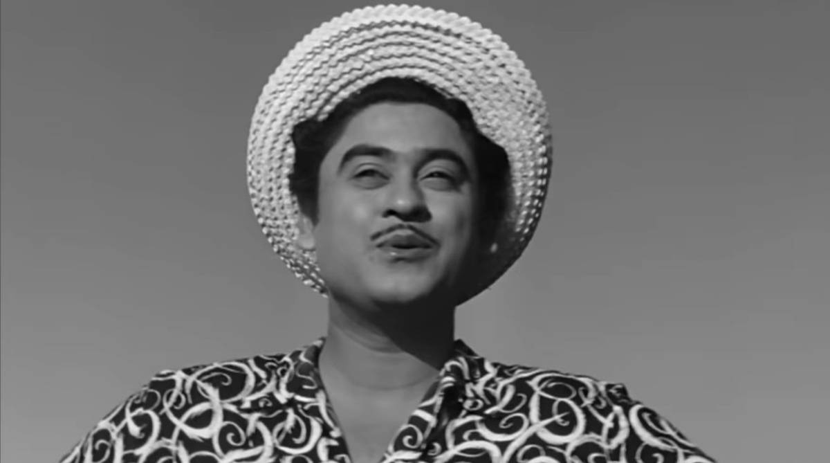 Kishore Kumar, mustache, wide-brimmed straw hat, SD Desktop Wallpaper