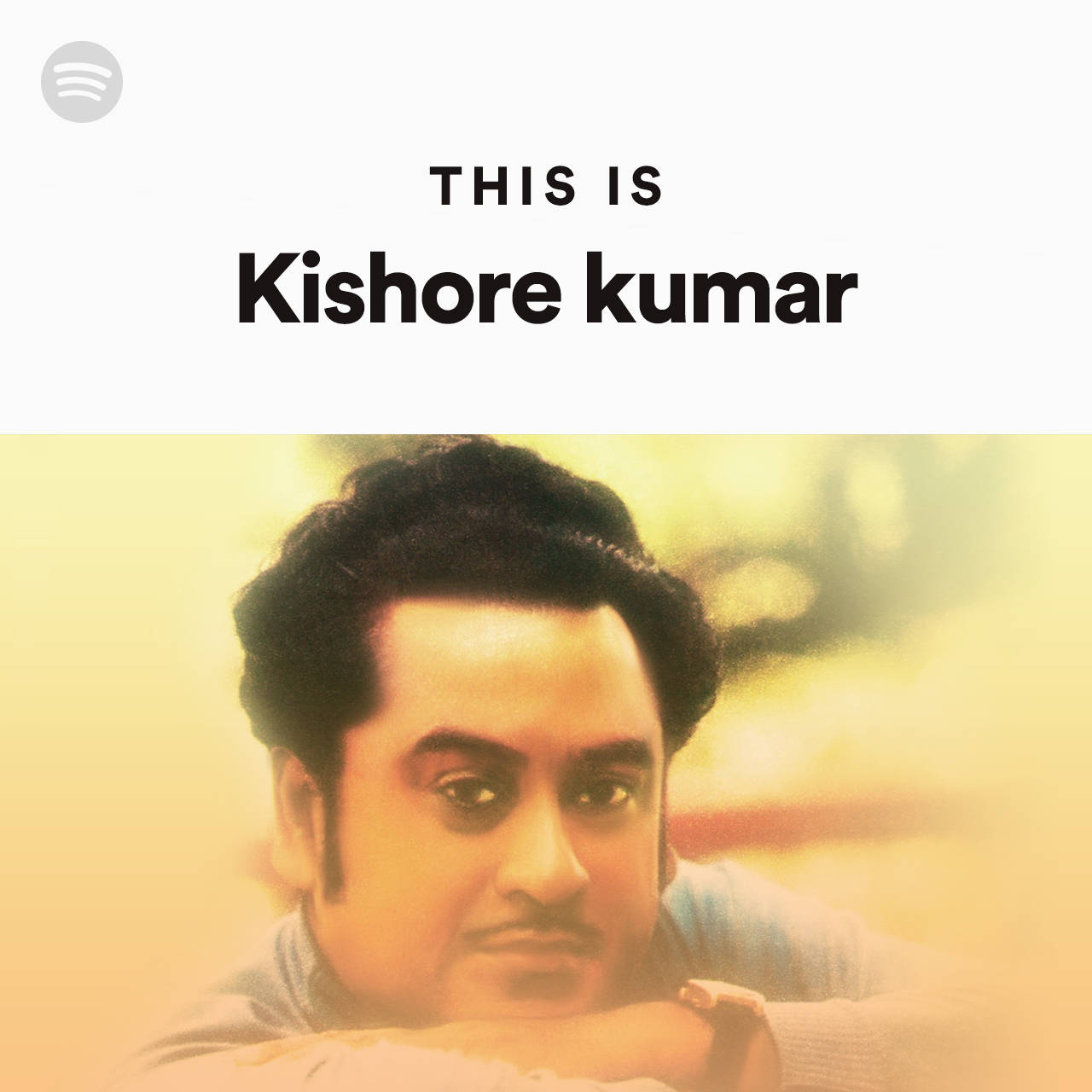 Kishore Kumar, Spotify Cover, warm-toned portrait, HD Desktop Wallpaper