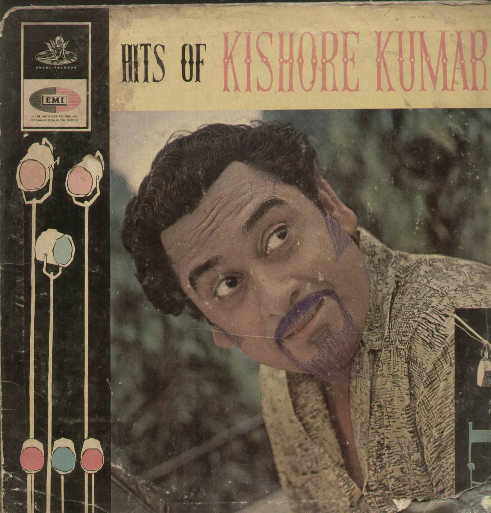 Kishore Kumar, vinyl cover, Bollywood album cover, SD Phone Wallpaper