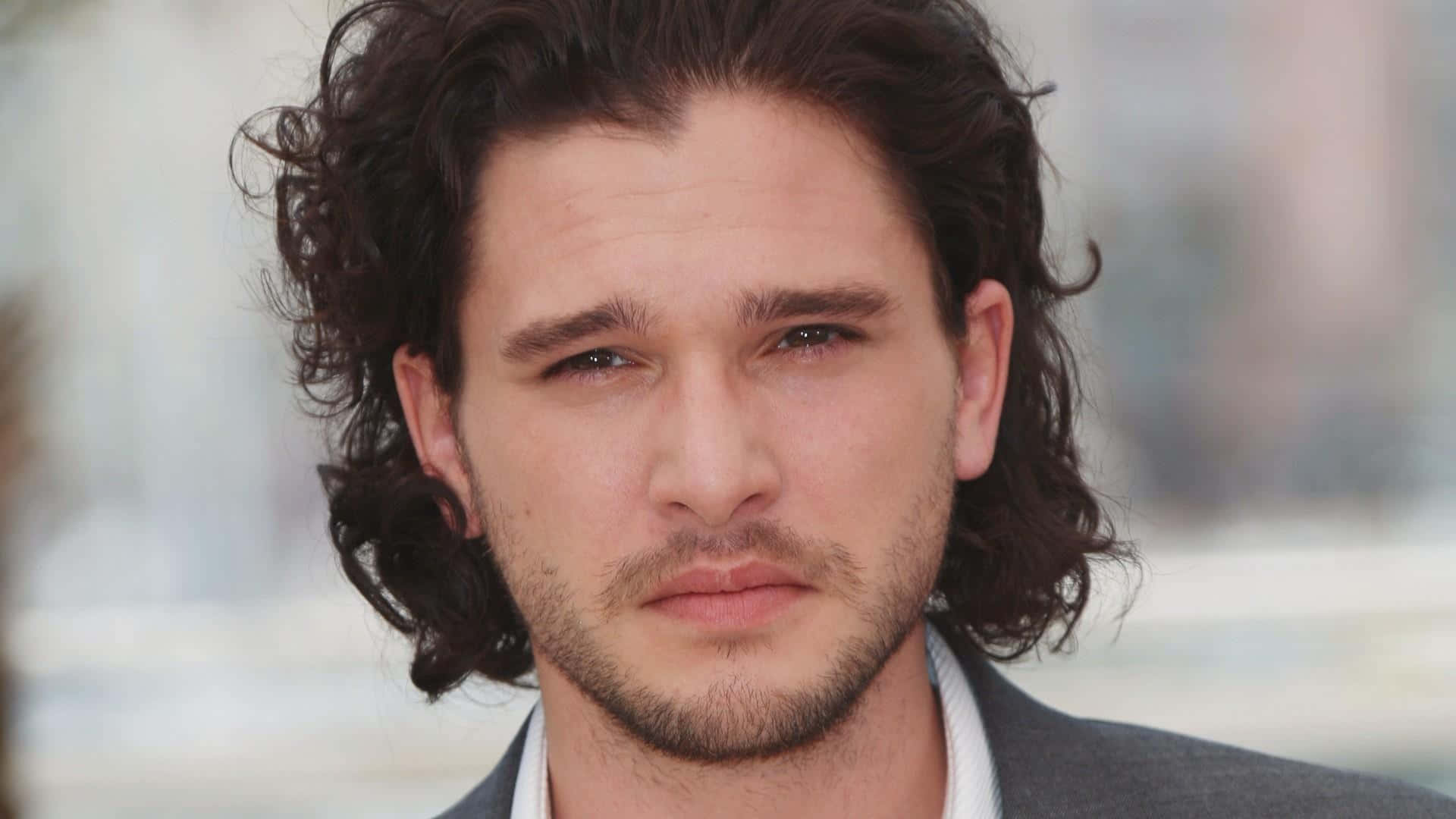Kit Harington, classic tuxedo, dark curly hair, Full HD Desktop Wallpaper