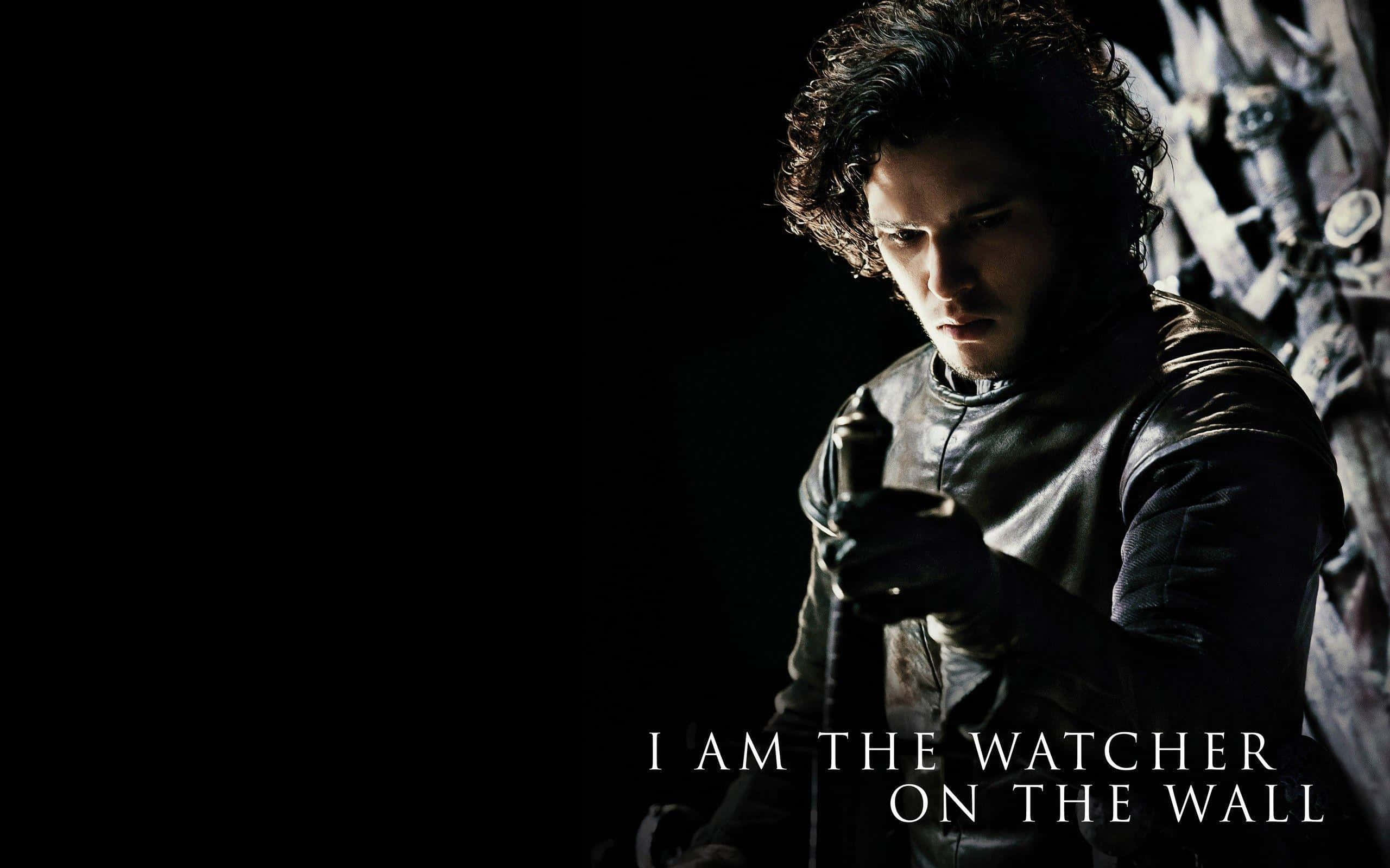 Kit Harington, monochrome photoshoot, dark leather, 2K Desktop Wallpaper