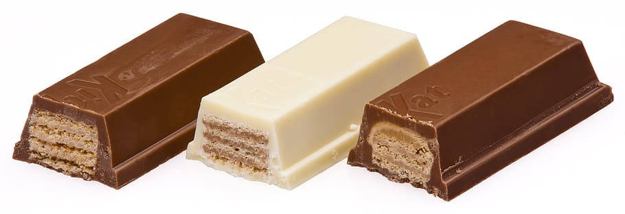 Kit Kat, dark chocolate, white chocolate, SD Desktop Wallpaper