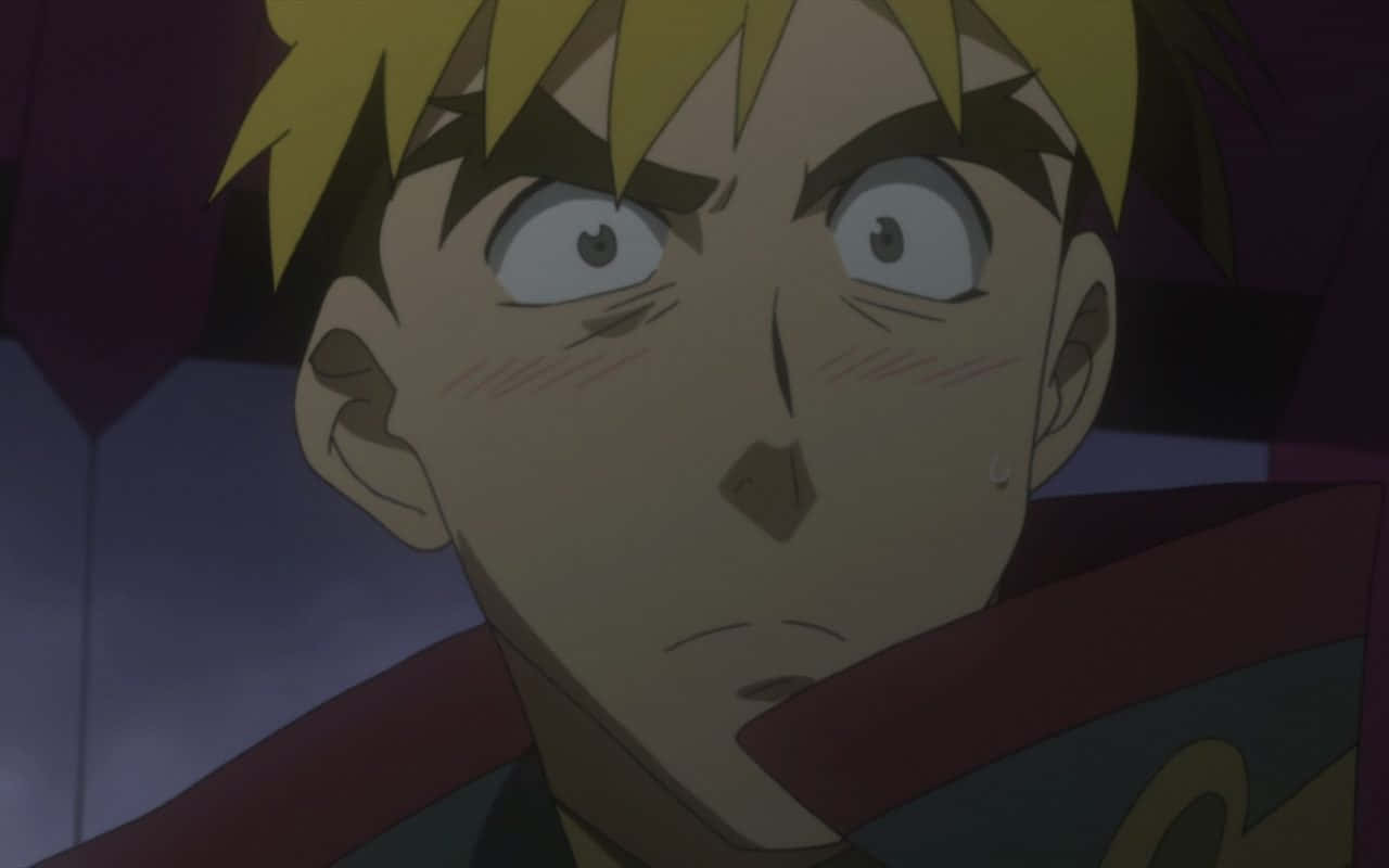 Kittan Bachika, spiky blonde hair, wide eyes, HD Desktop Wallpaper