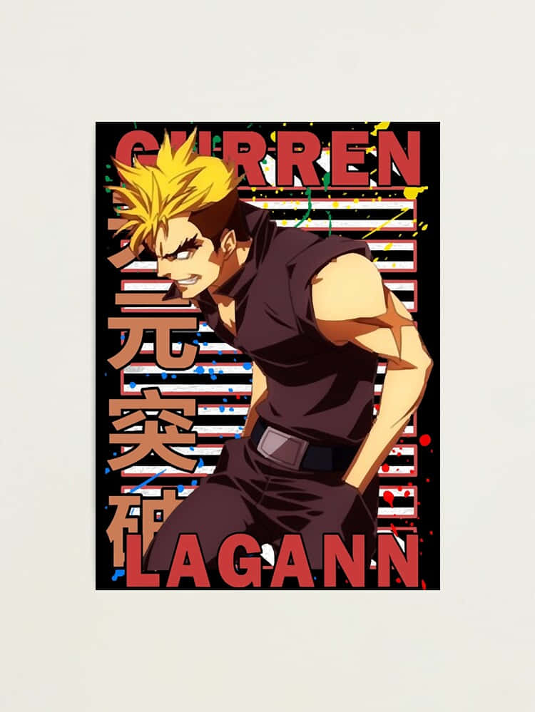 Kittan Bachika, spiky yellow hair, intense expression, SD Phone Wallpaper